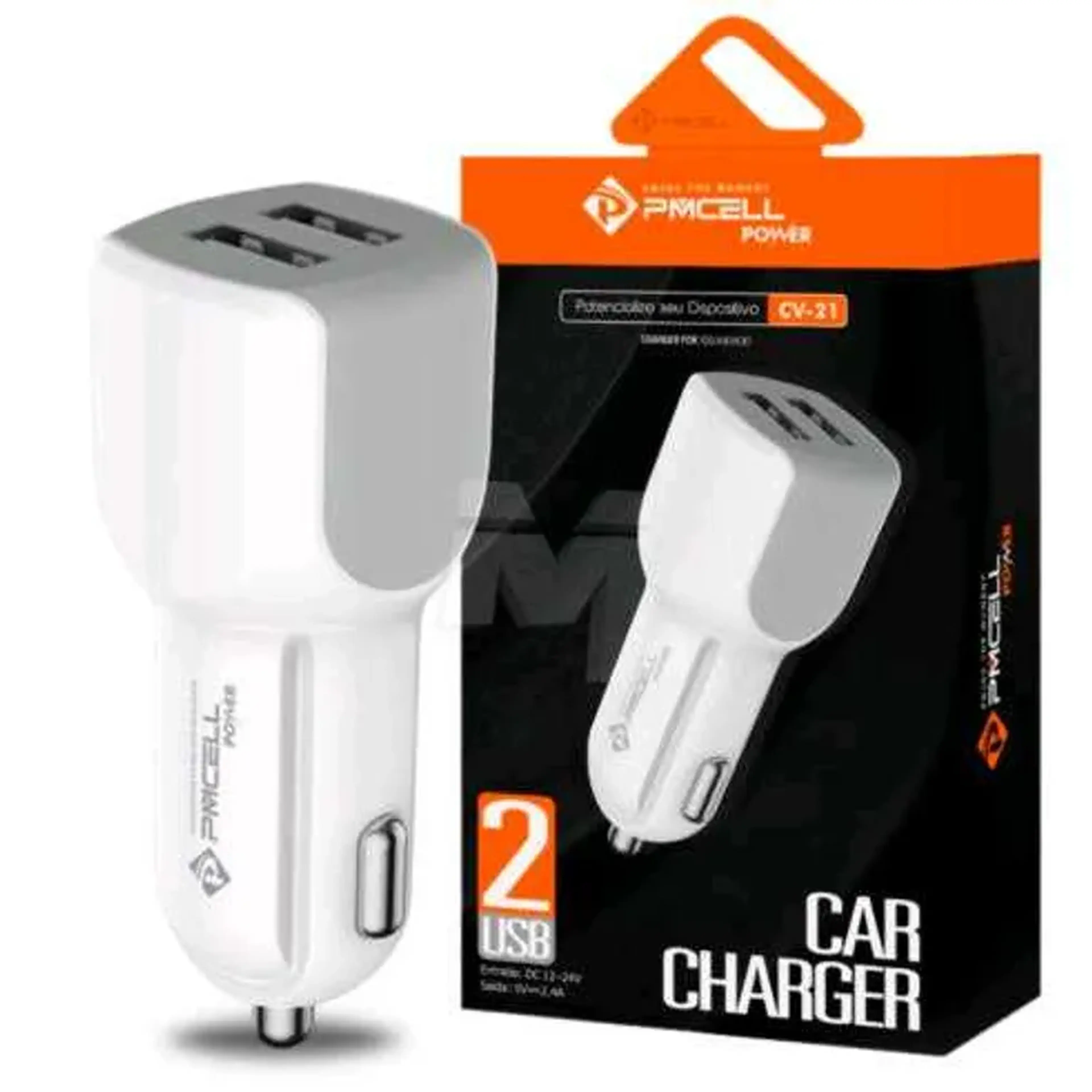 Carregador Veicular Power 2.4A 2 Usb PMCELL - CV-21 imagem