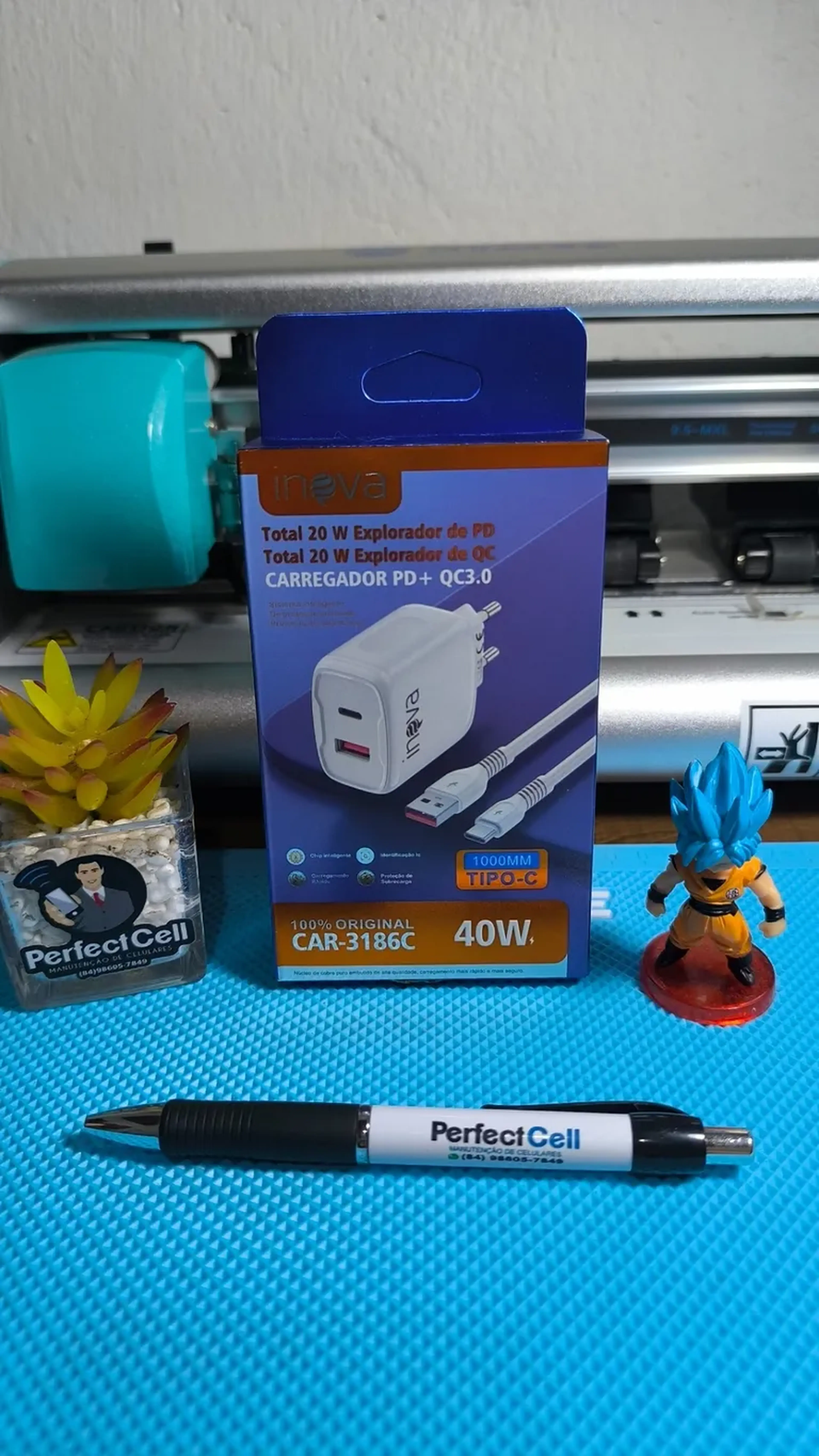 Carregador Inova Car 3189 Turbo 40W USB-C imagem