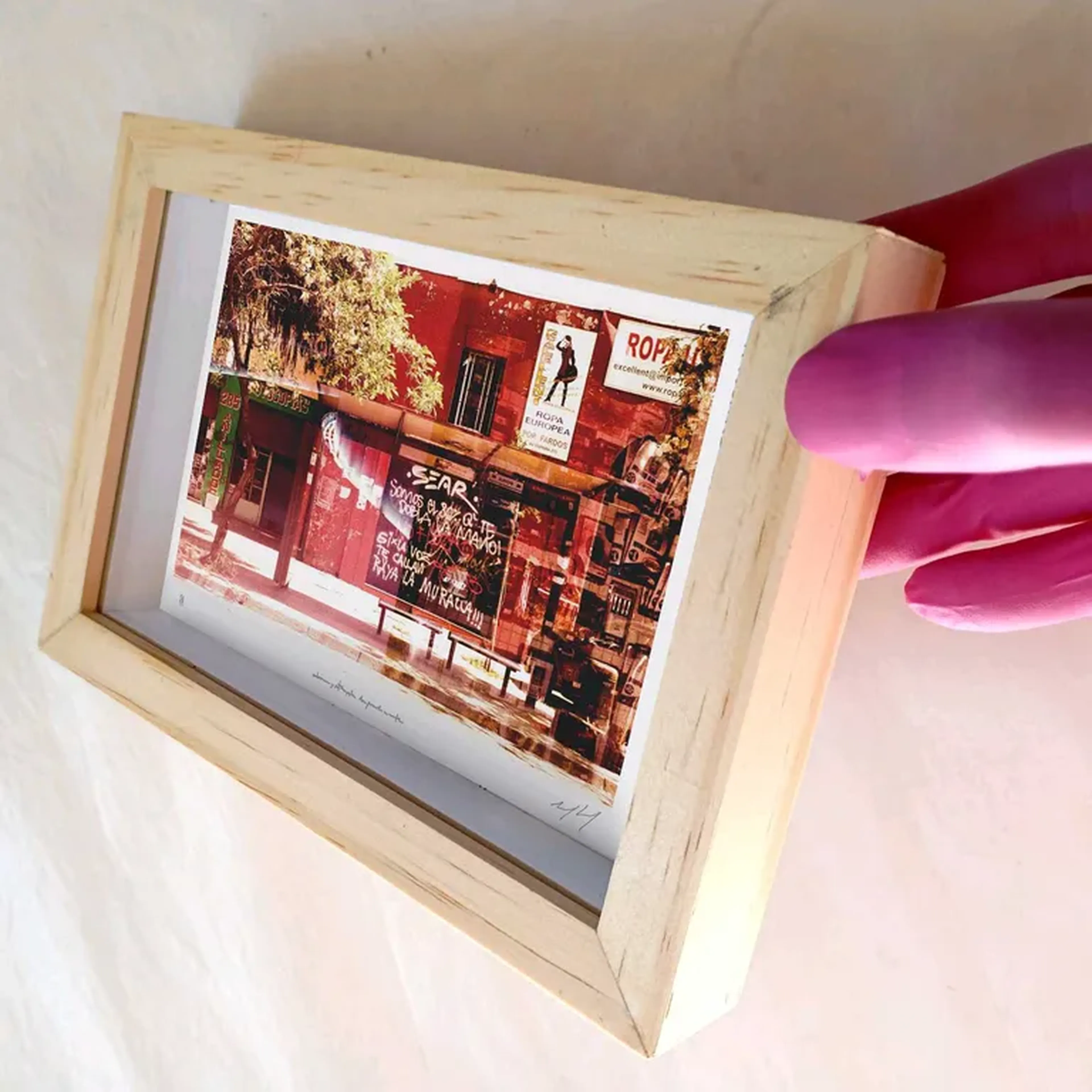 Palávoras - Si la voz - 10x15 cm moldura alta imagem