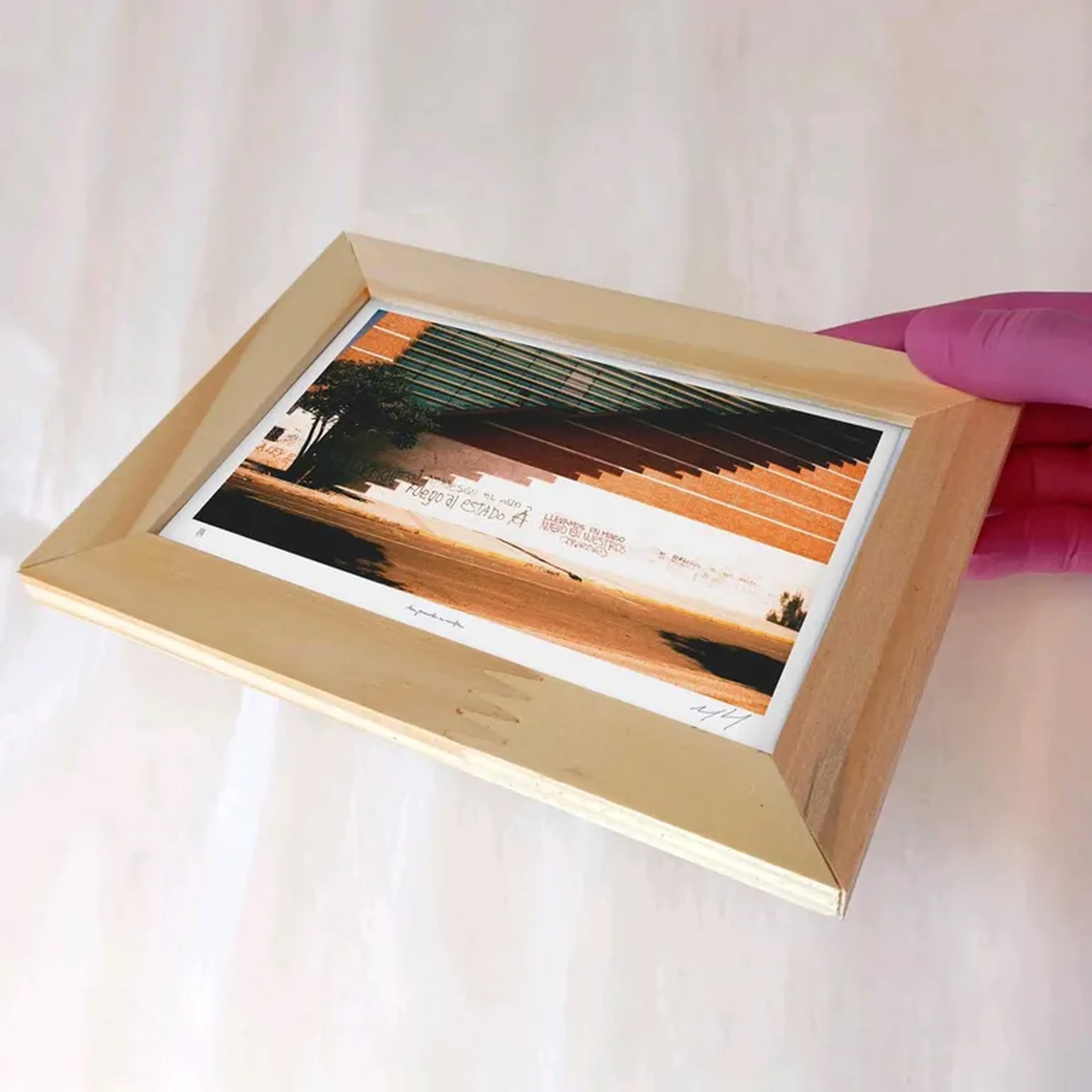 Palávoras - Nuevo mundo - 10x15 cm moldura plana imagem