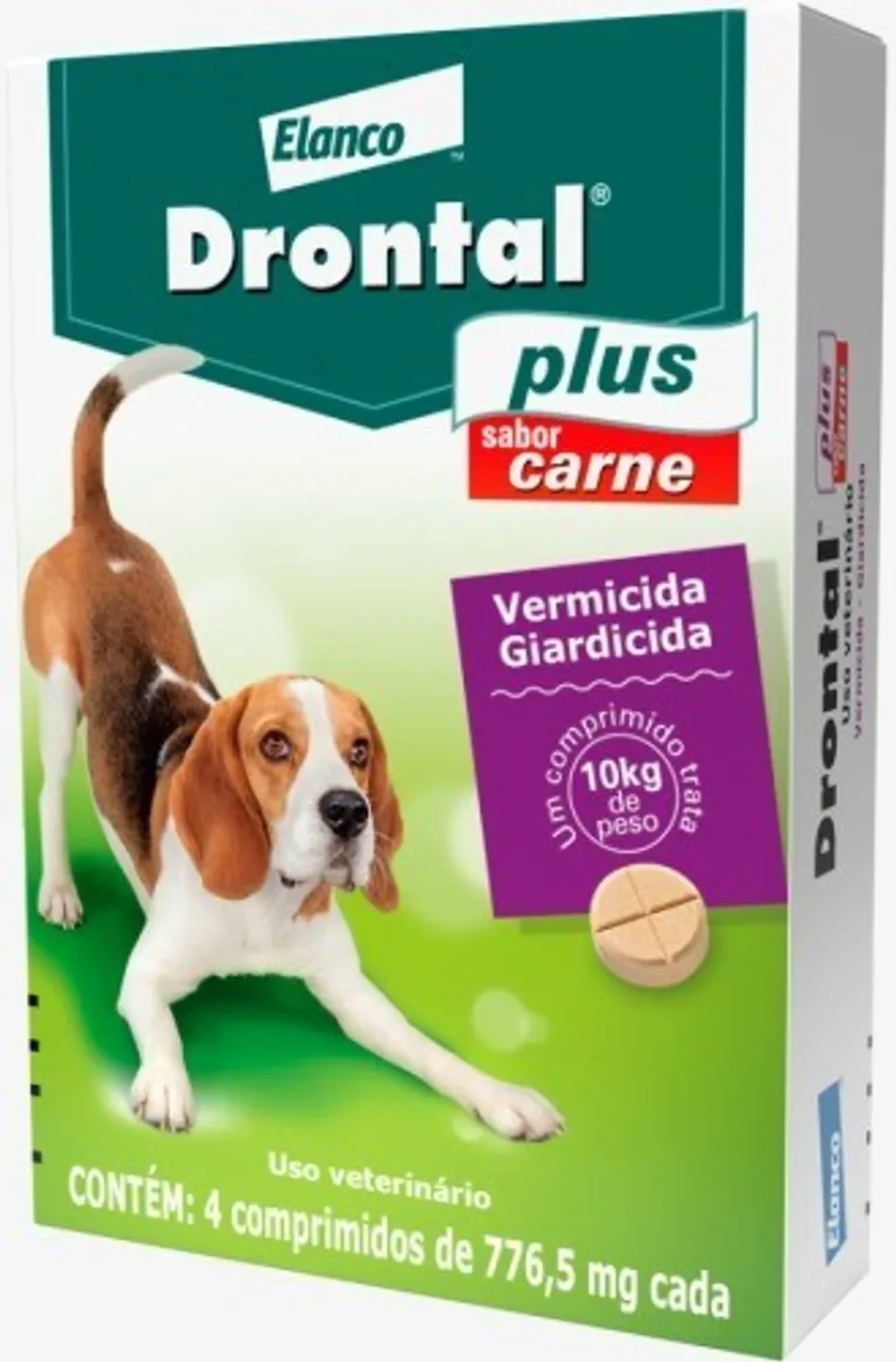 Drontal Plus sabor Carne 4 comprimidos imagem