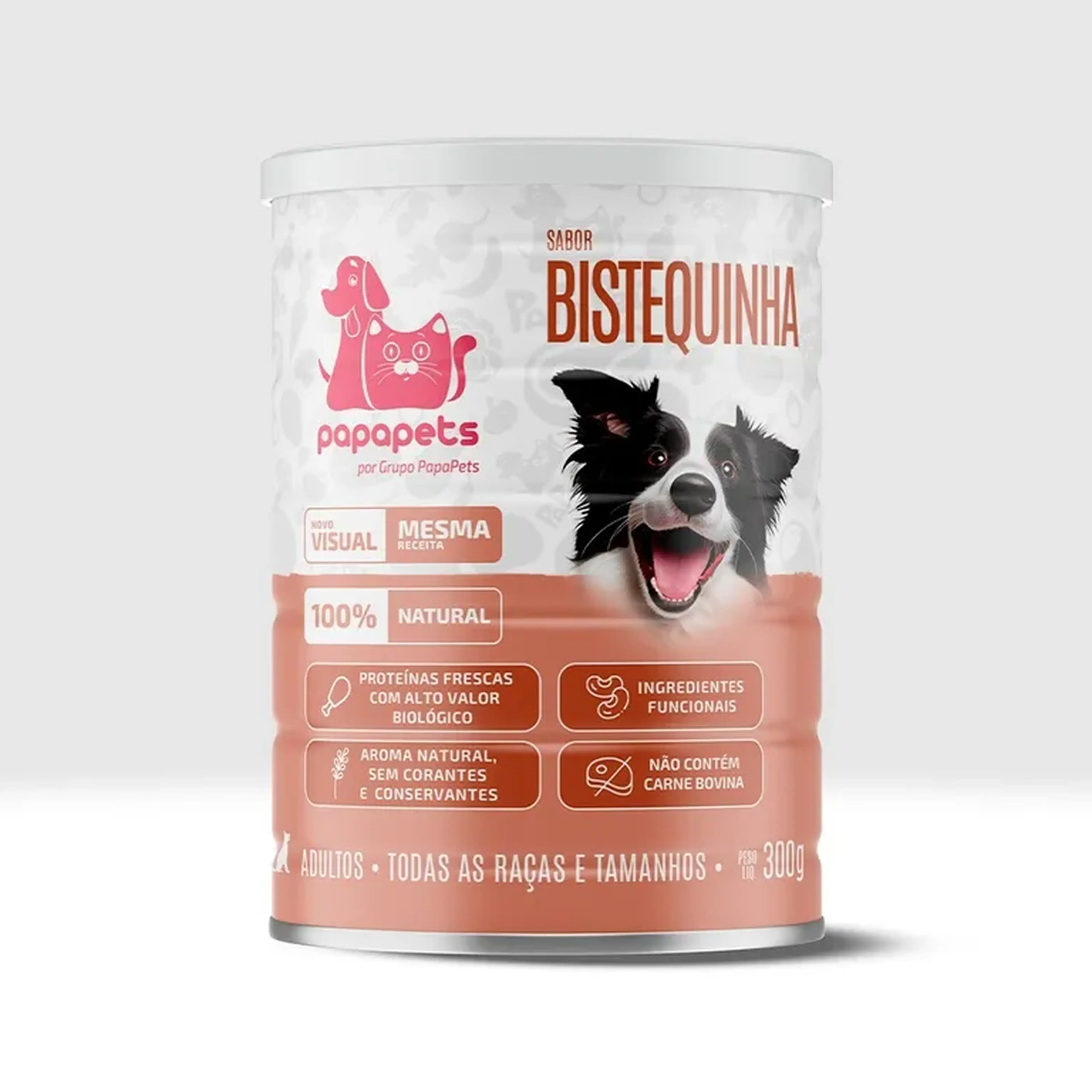 BISTEQUINHA 300G - ALIMENTO UMIDO 100% NATURAL PARA CÃES imagem