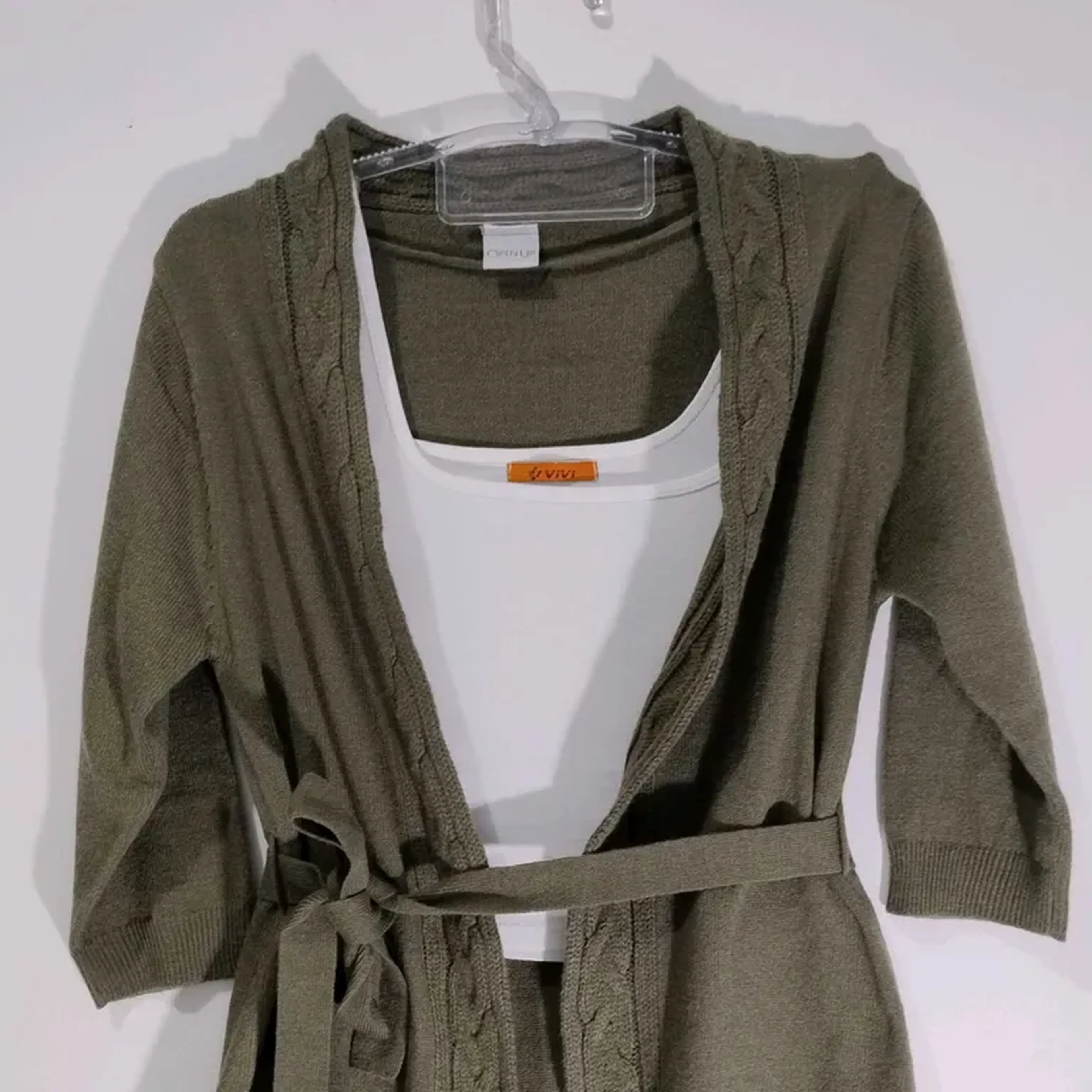 Sobretudo Veste musgo de lã imagem