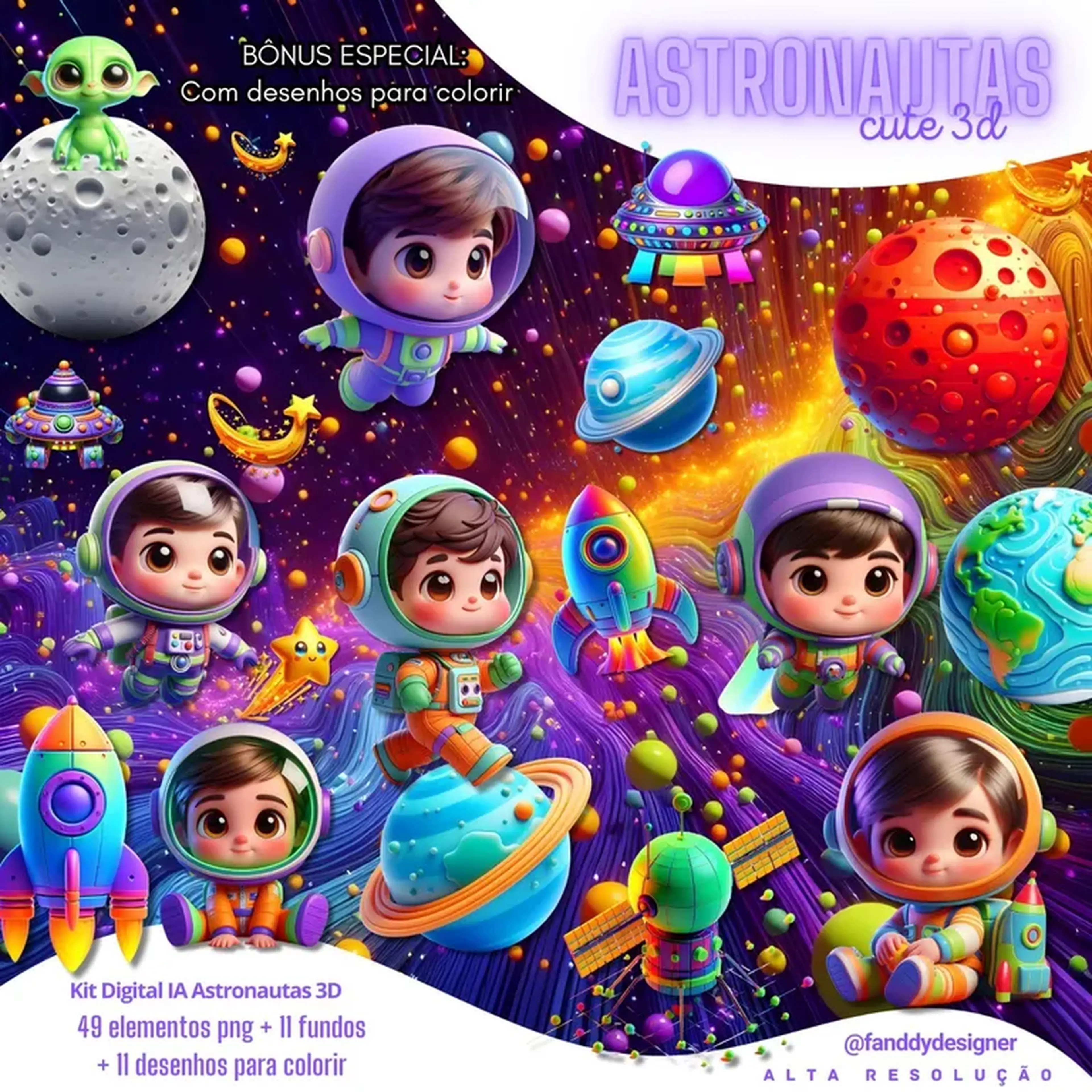 Kit Digital Astronautas imagem