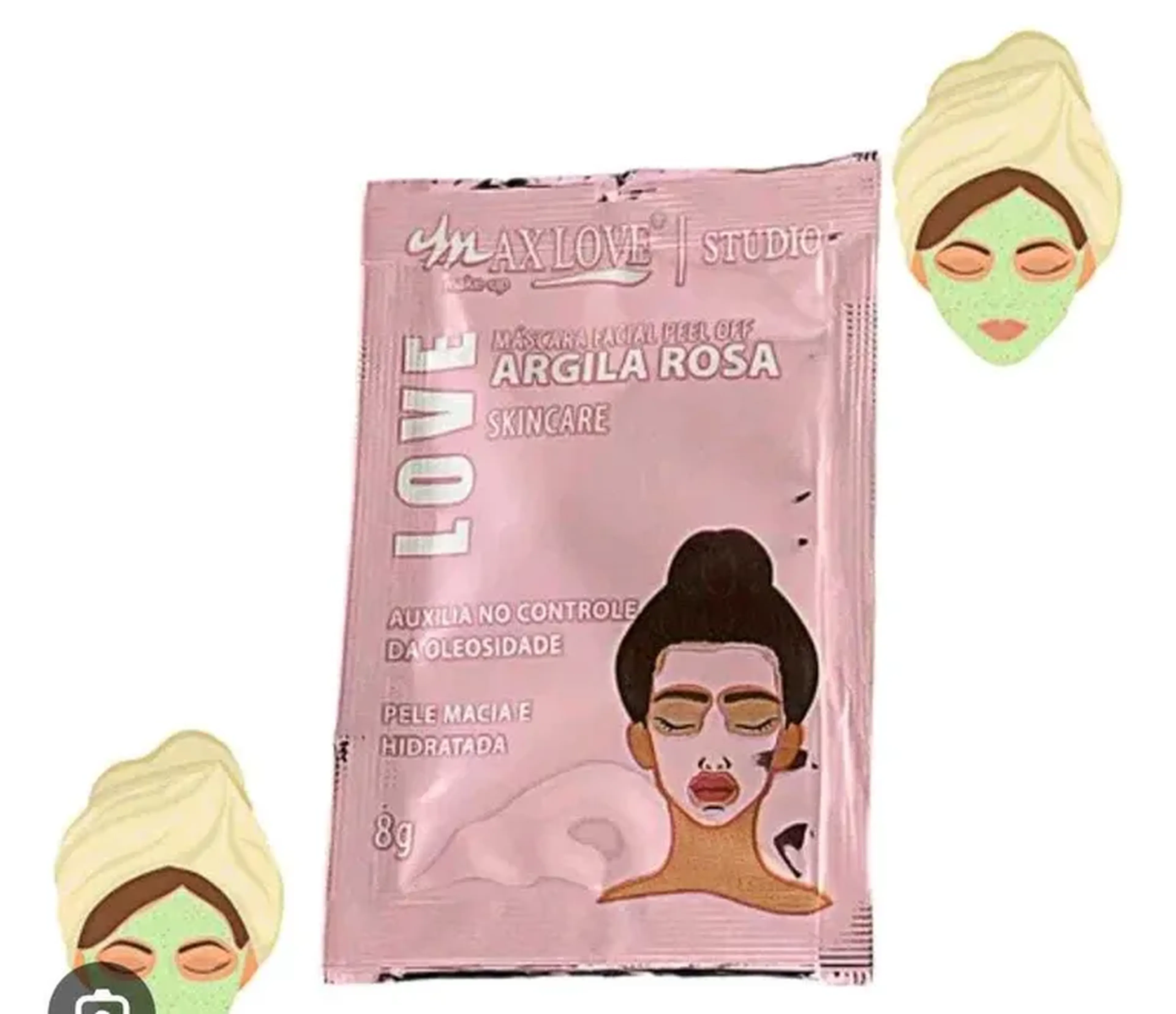 Máscara Facial Argila Rosa imagem