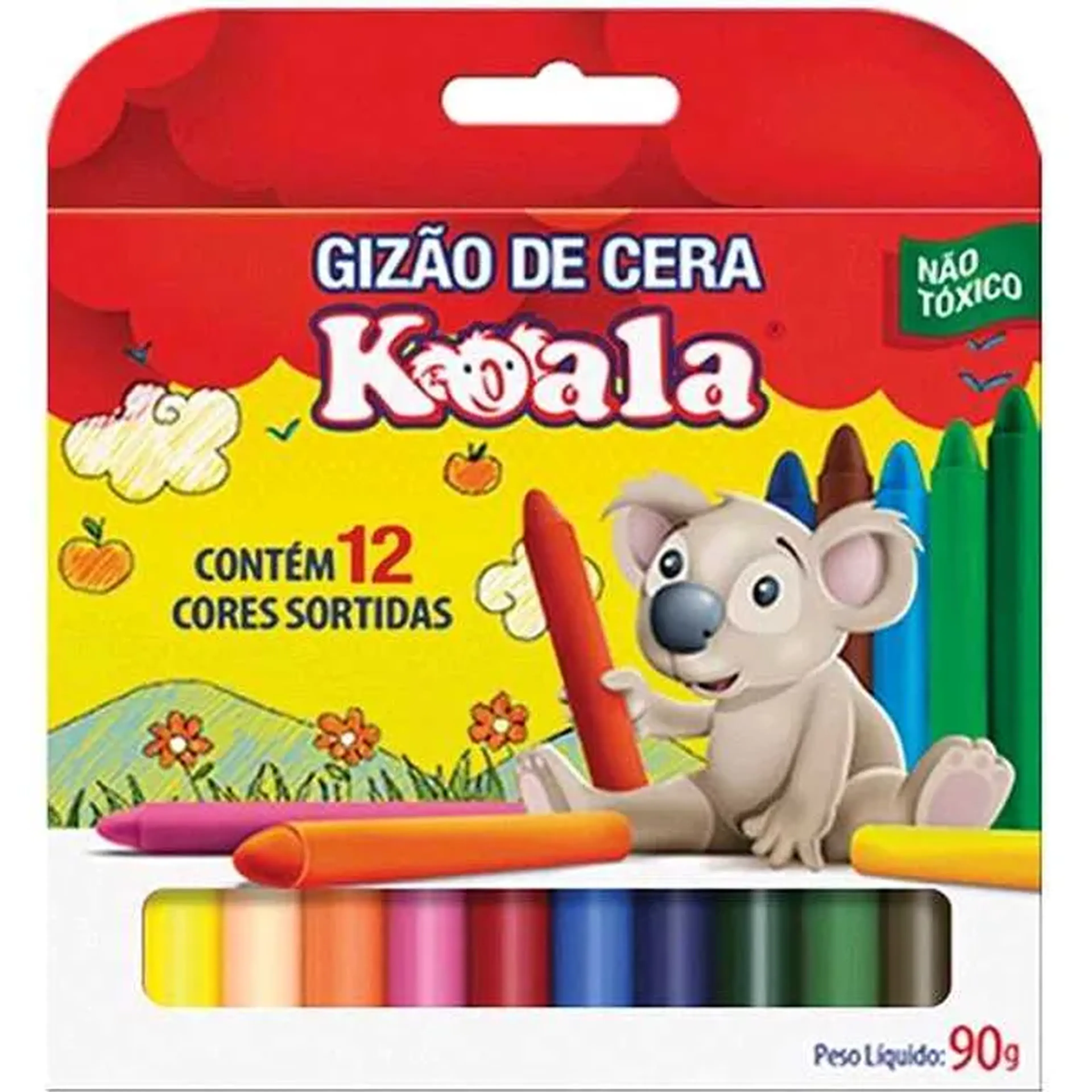 Gizão de Cera Koala 12 Cores imagem