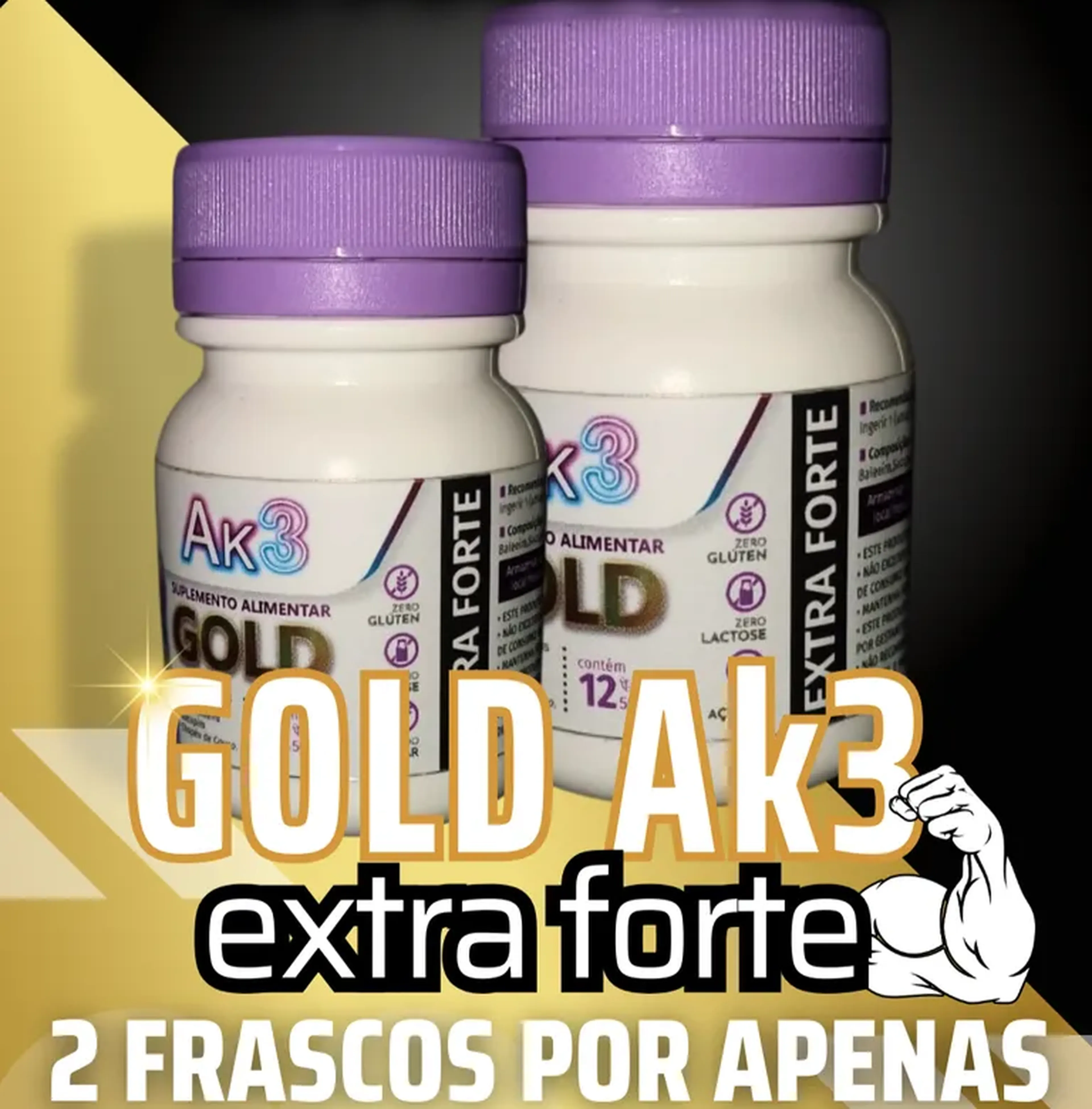 KIT 2 Gold AK3 EXTRA FORTE imagem