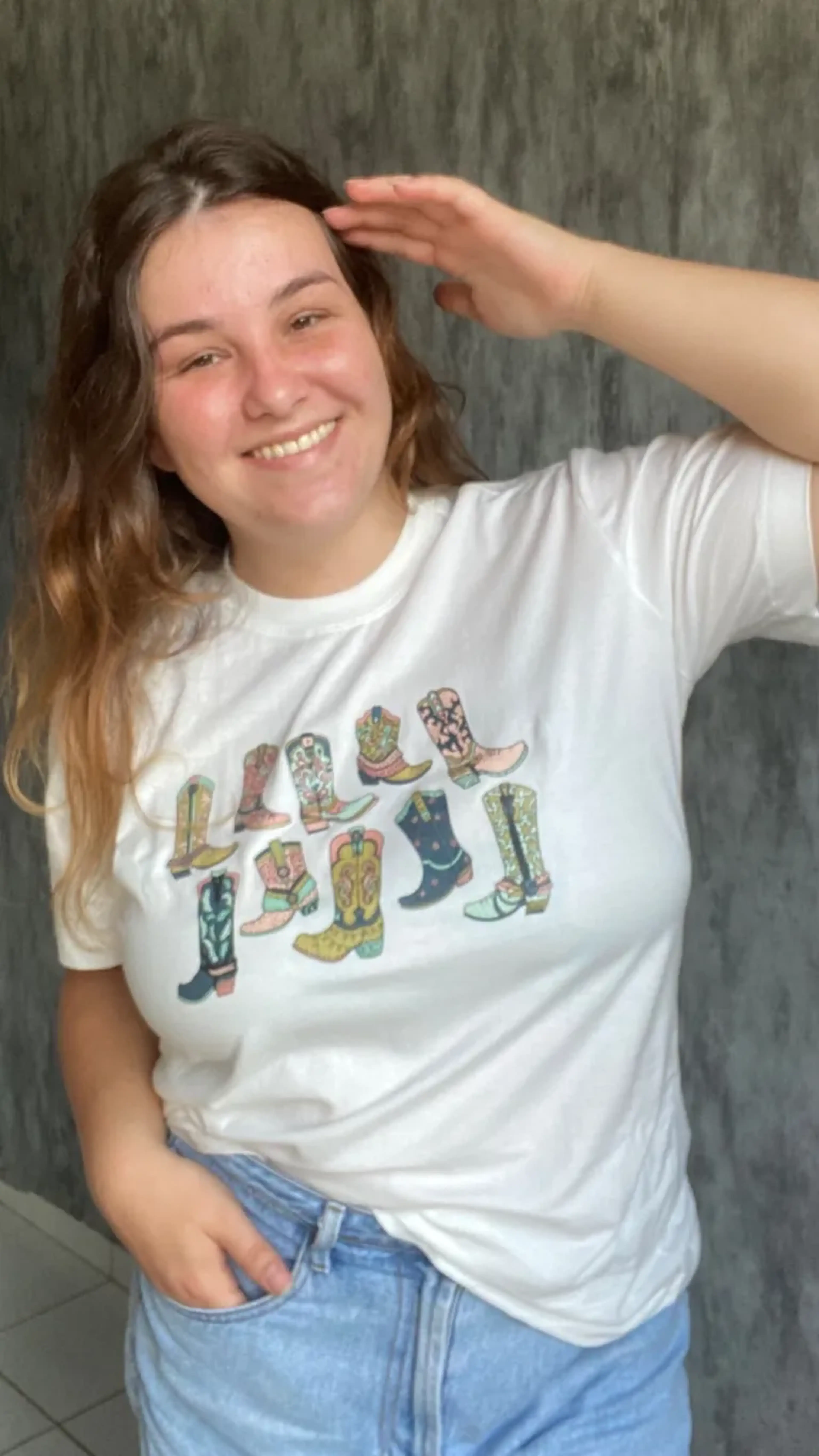 Tshirt botas M imagem
