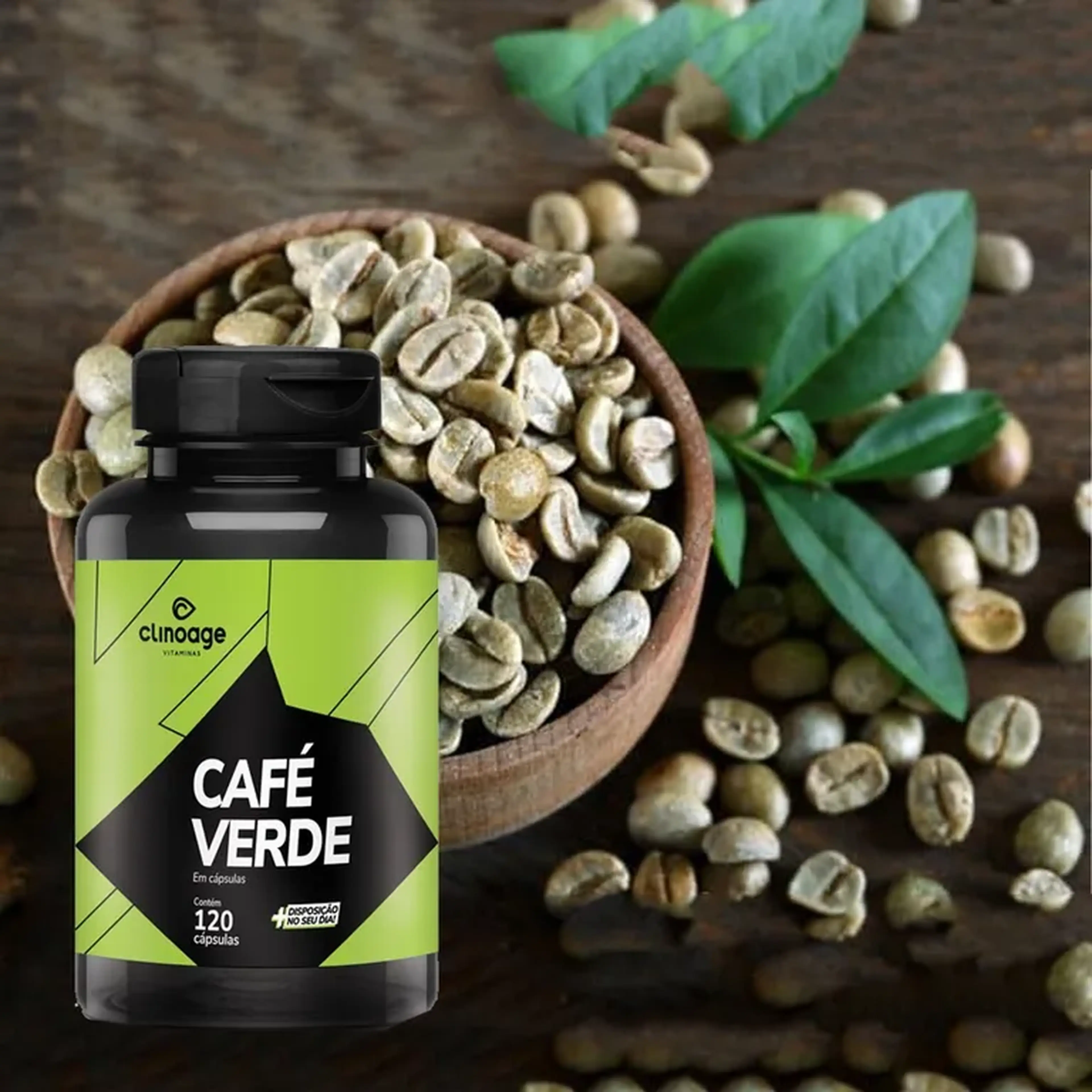 Café Verde 500 Mg 120 Capsula Clinoage imagem