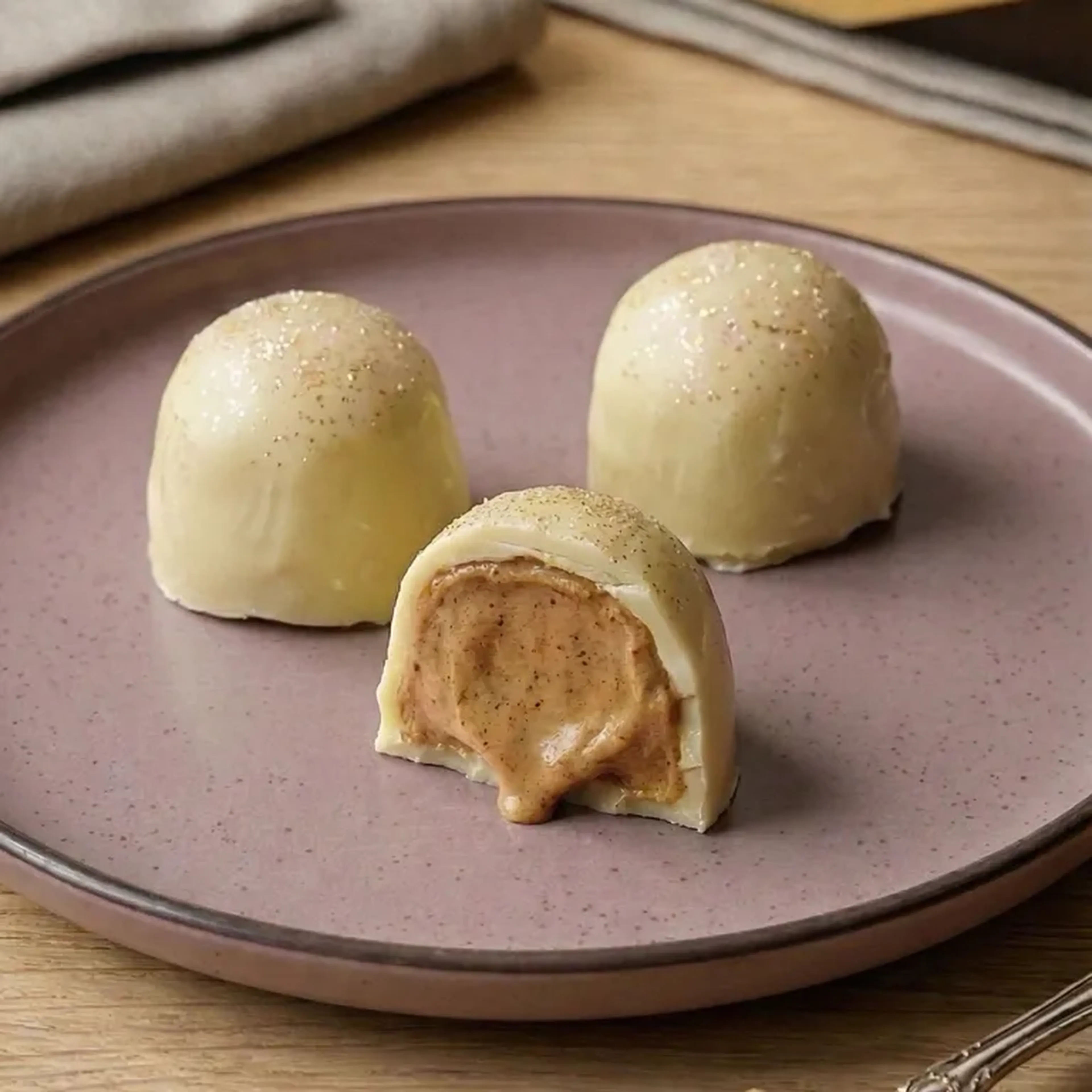 Bombons de Chocolate Fit com recheio proteico imagem