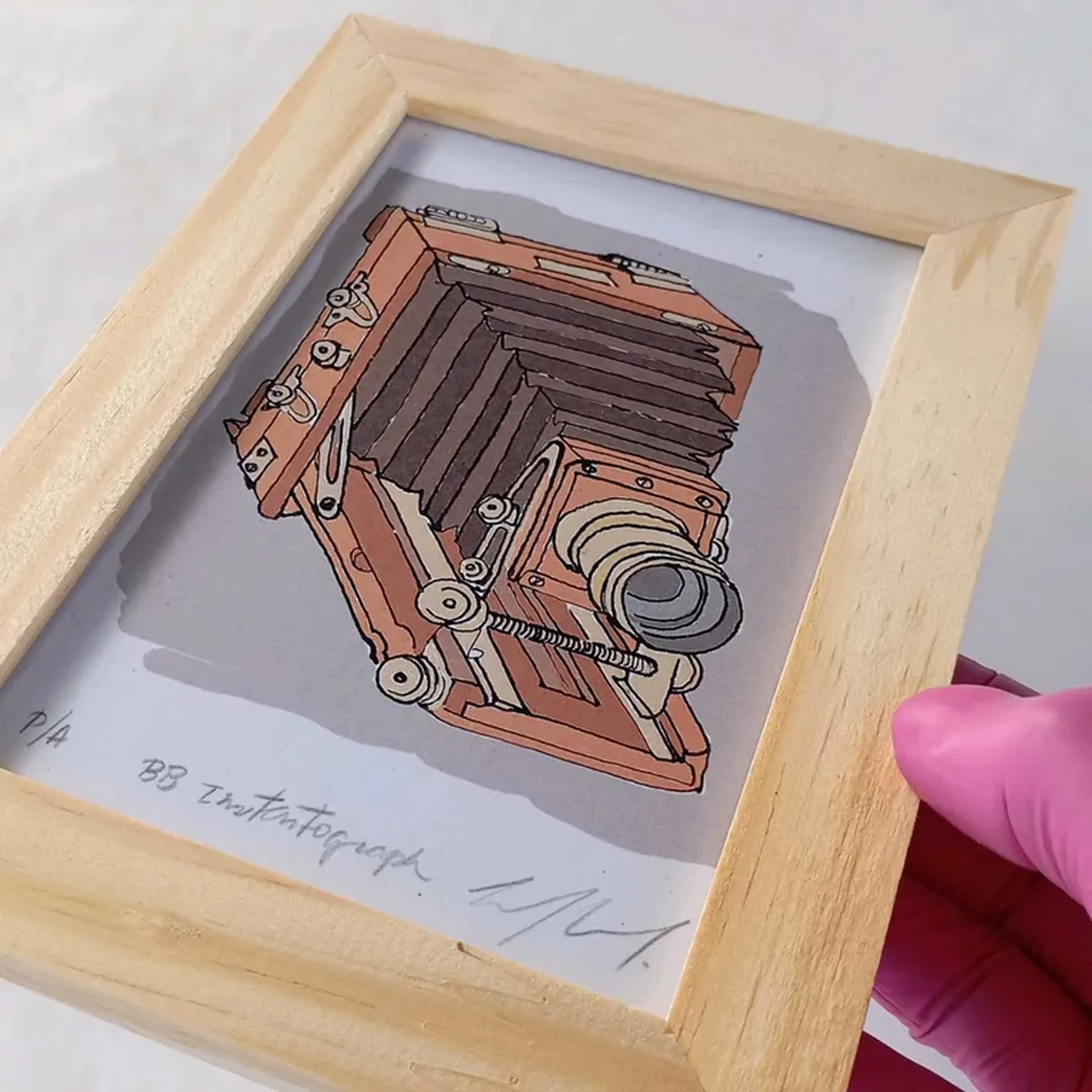 We Love Cameras - Lancaster - 10x15 cm moldura plana imagem