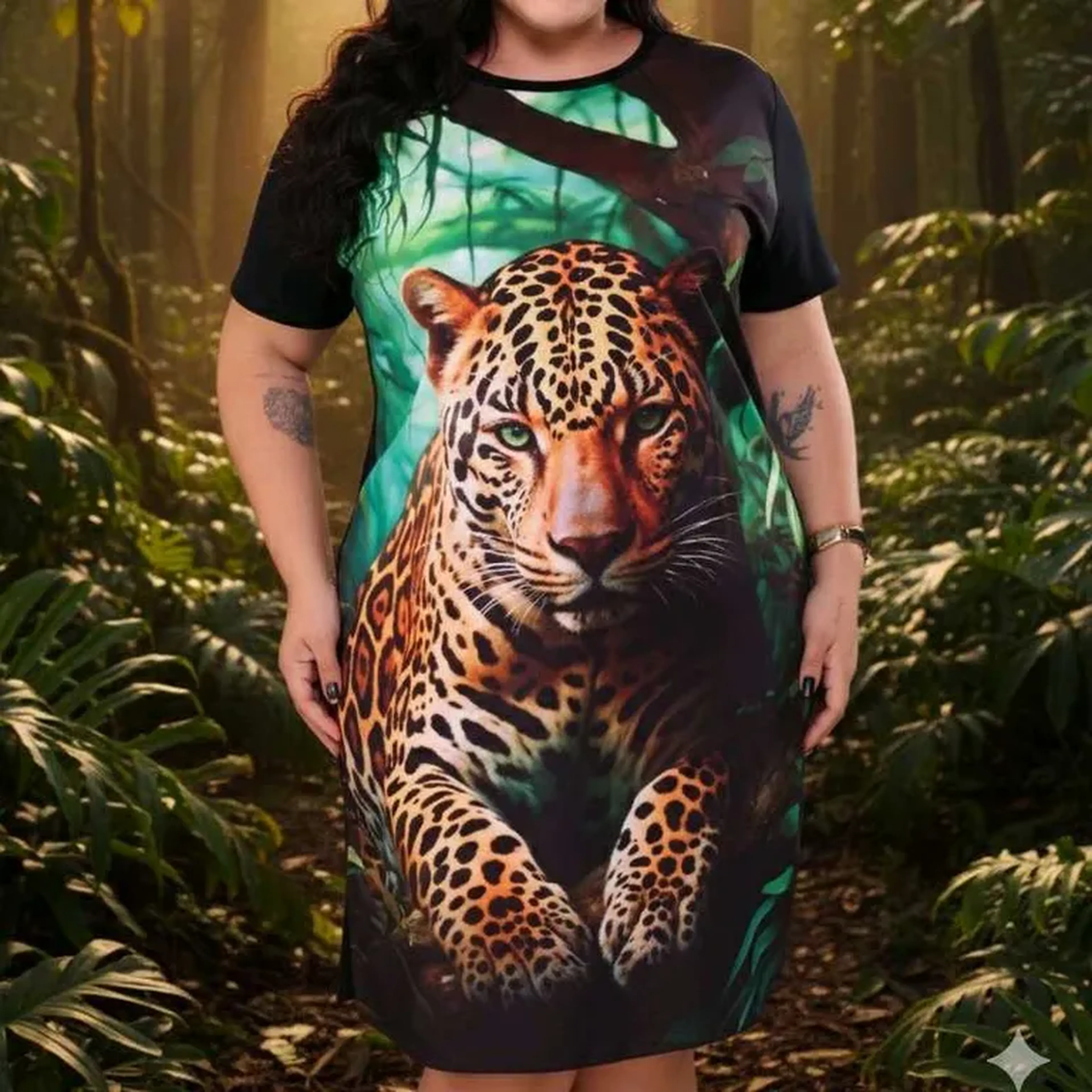 Vestido Onça imagem