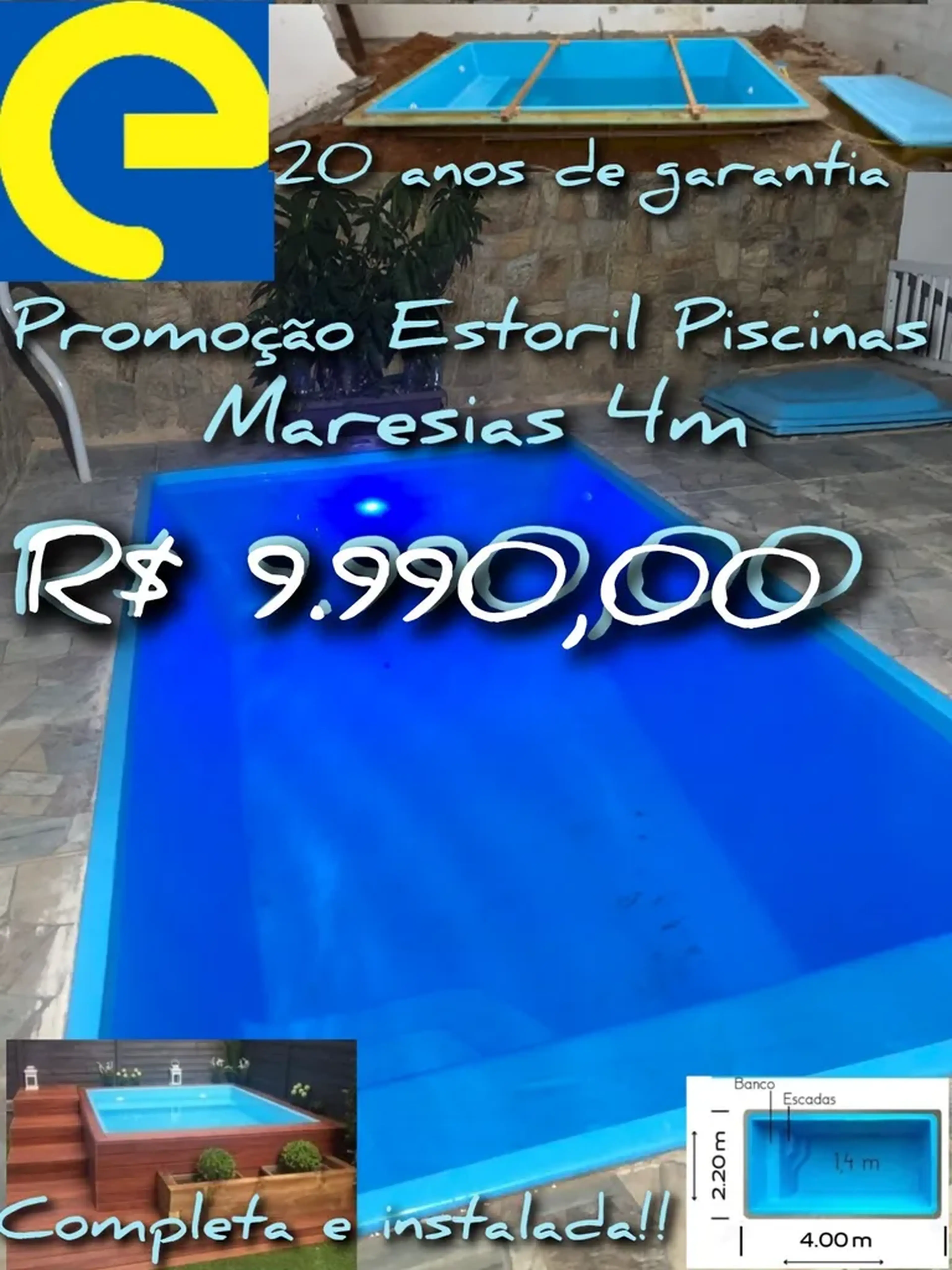 Piscina linha Maresias 4m imagem
