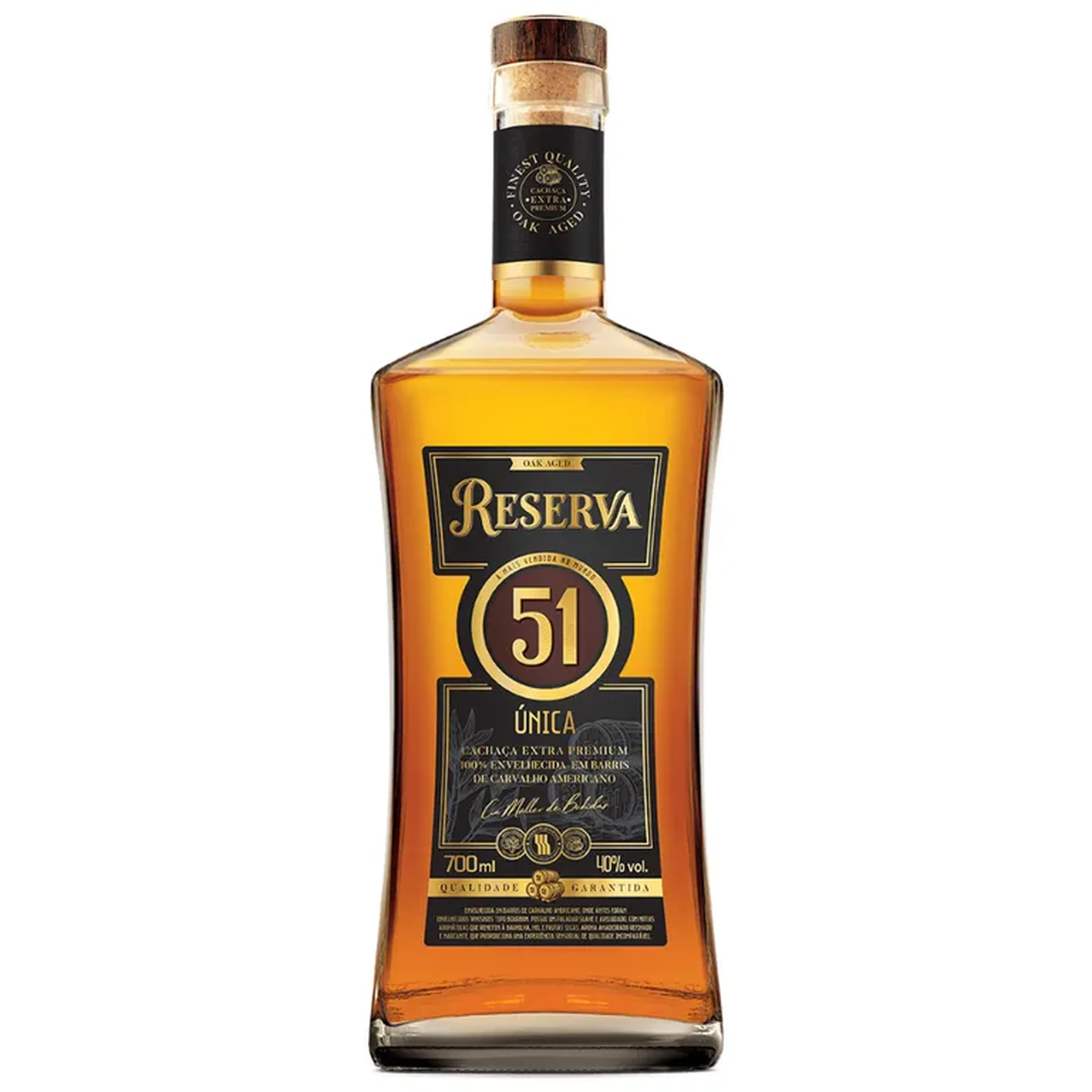 Cachaça Reserva Única Extra Premium tipo Exportação 700ml imagem