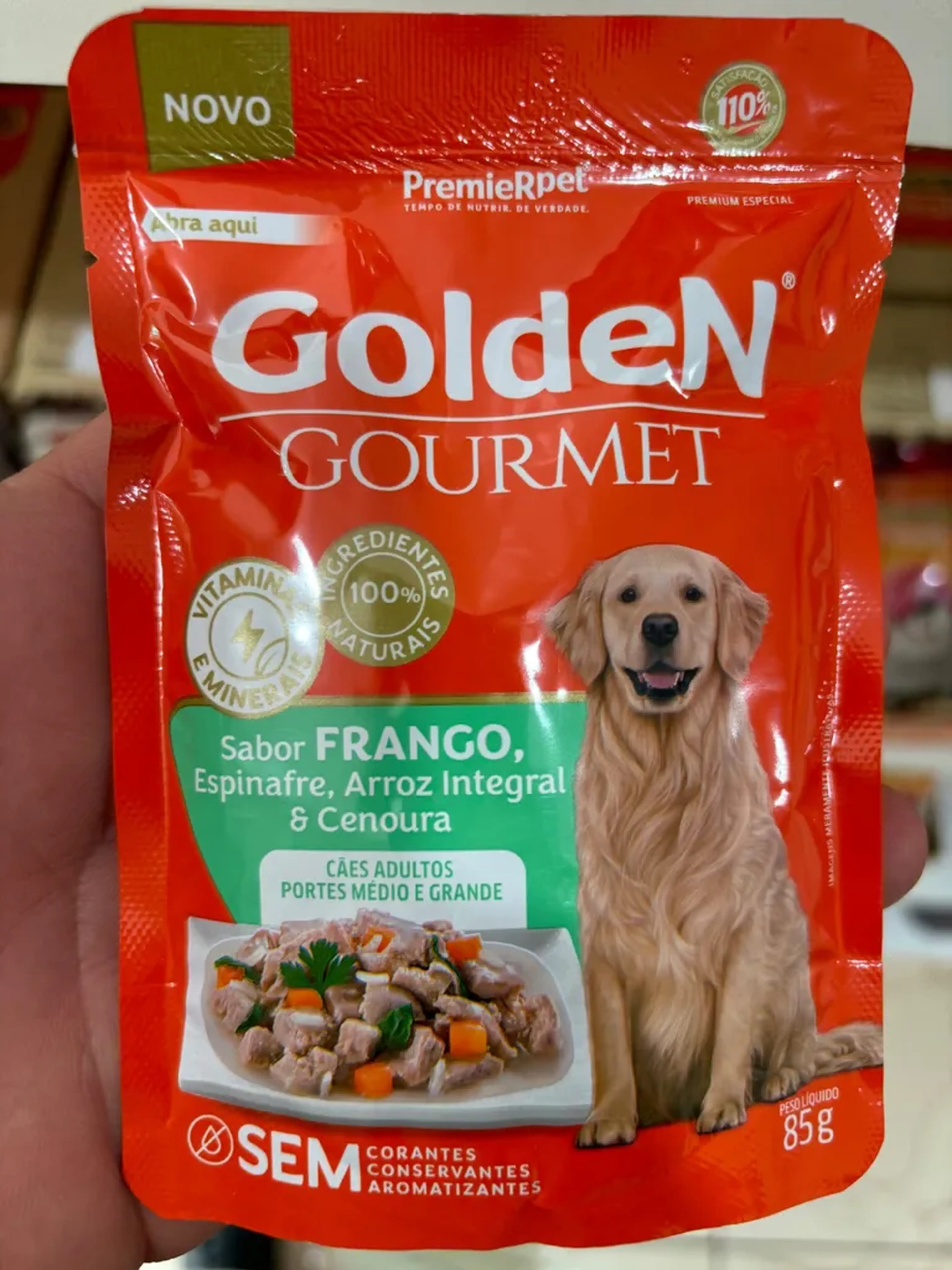 Golden Gourmet Cães Adultos Grandes e Pequenos 85g imagem