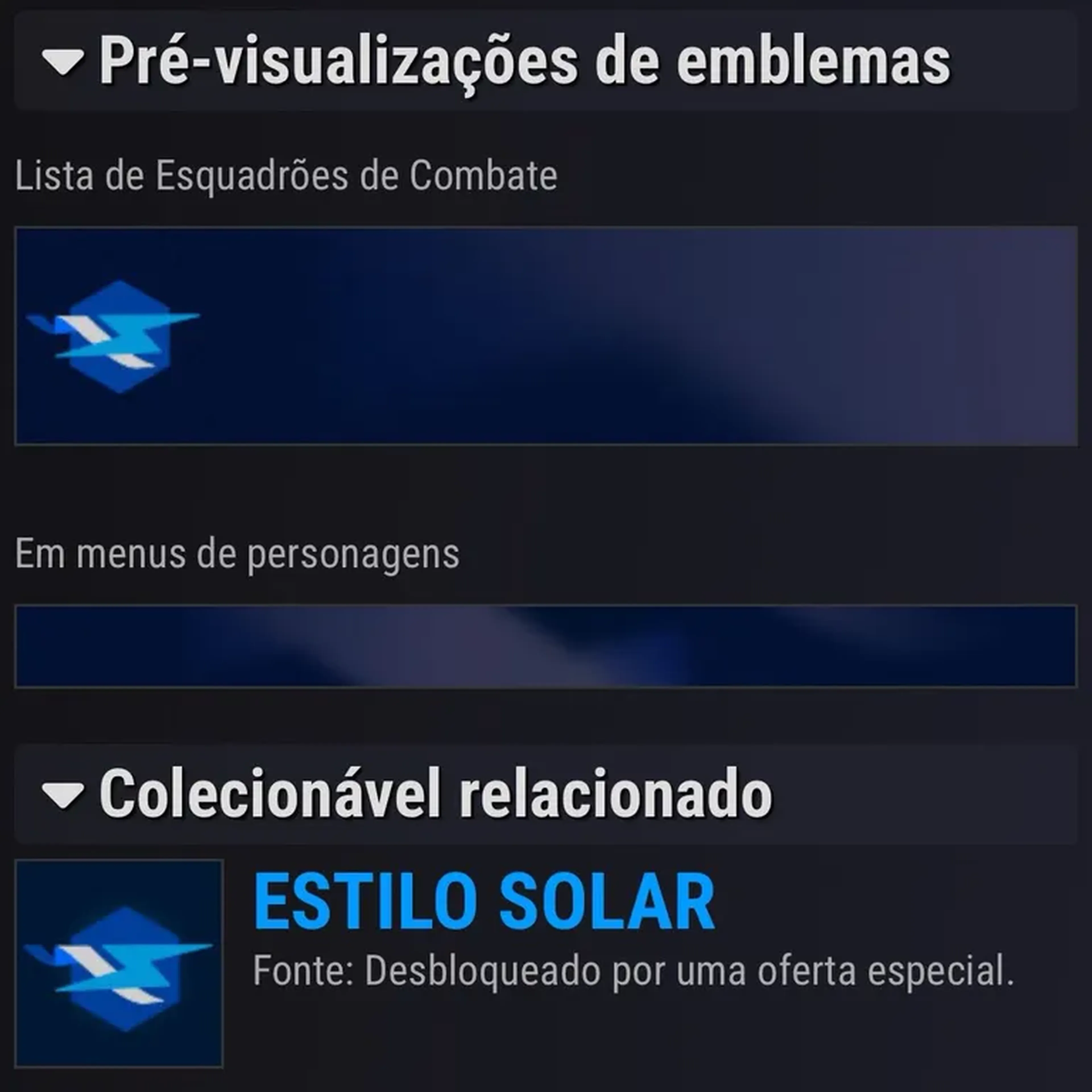 Destiny 2 emblem: estilo solar imagem