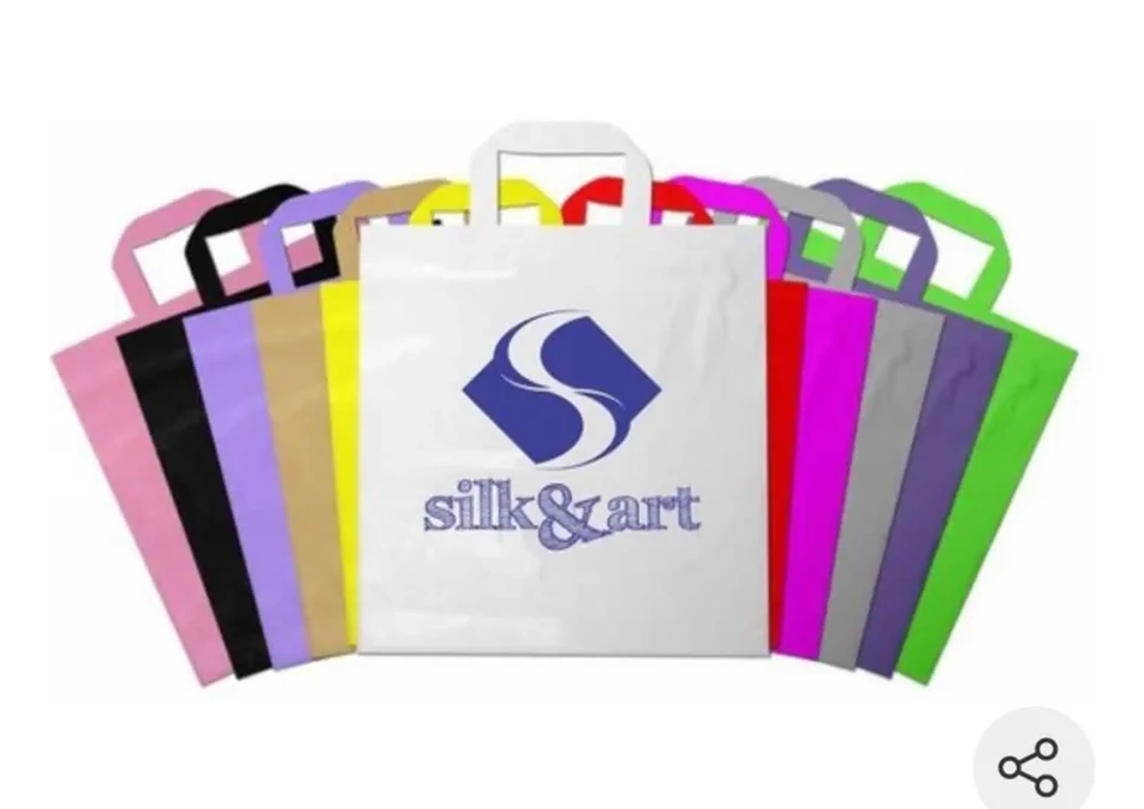 500 Sacolas 40x50 alça fita personalizada imagem