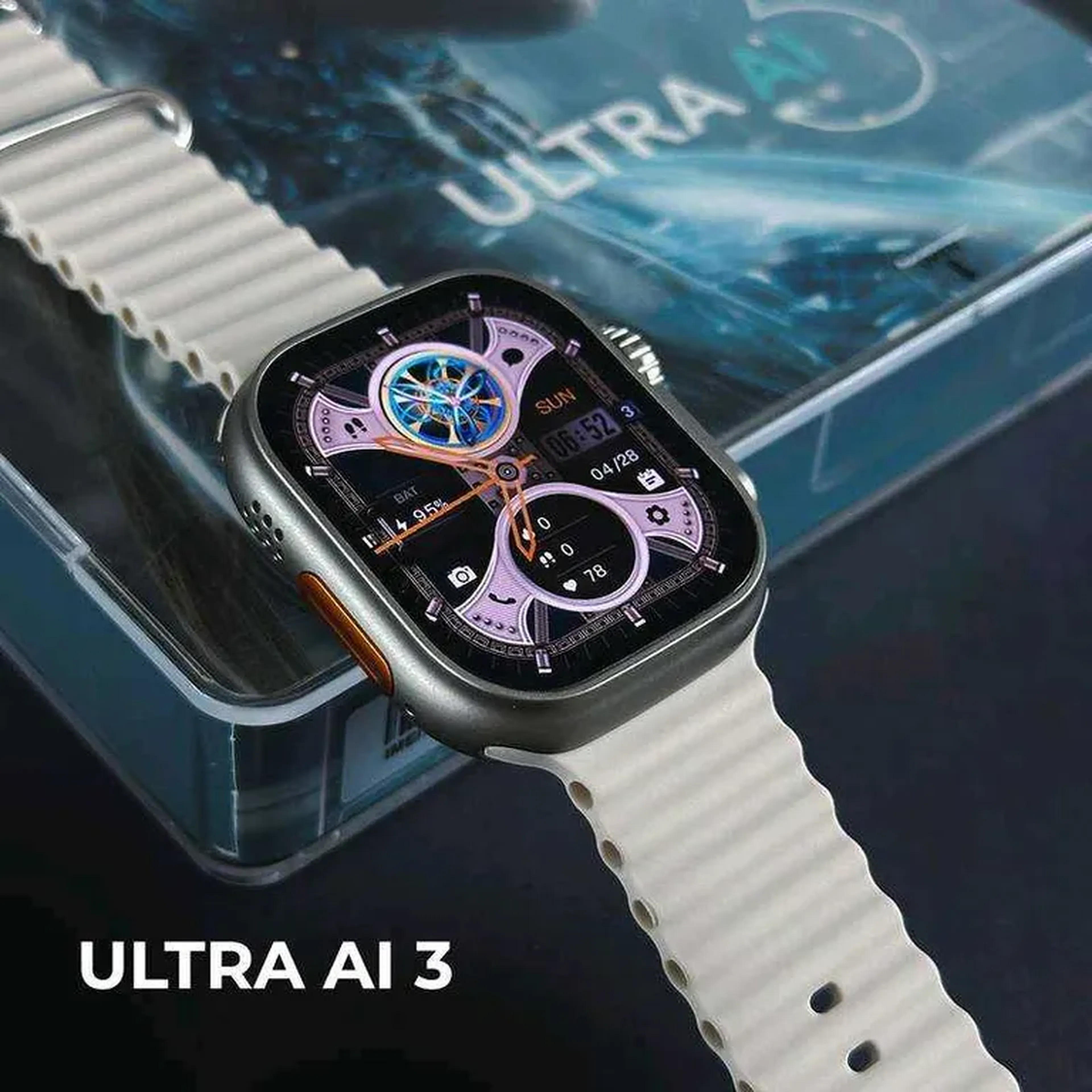 Smartwatch MicroWear Ultra AI 3 4G 5G + 1 Capa acrilica - 49mm imagem