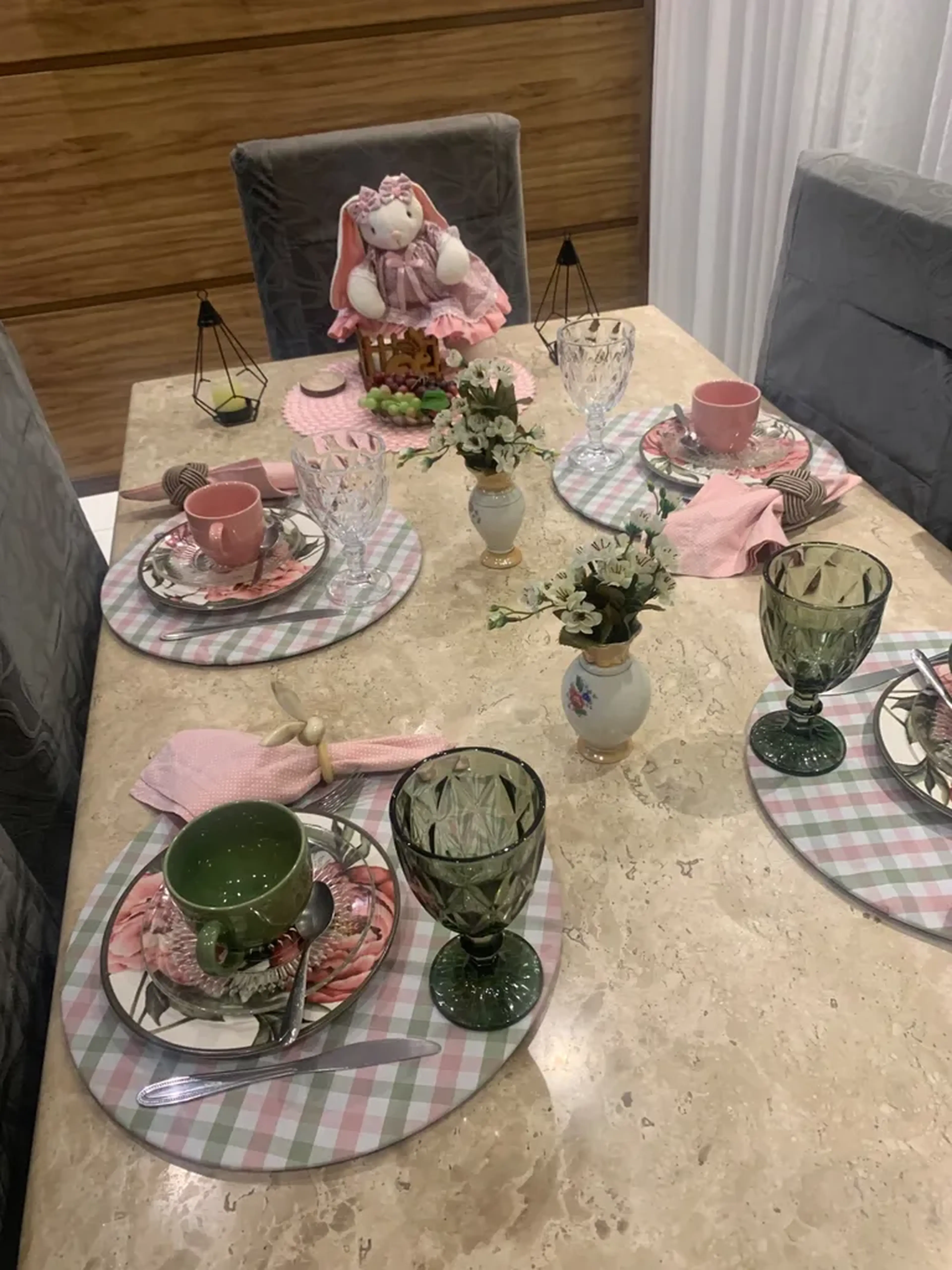 Kit capinha de souplat Páscoa dupla face imagem