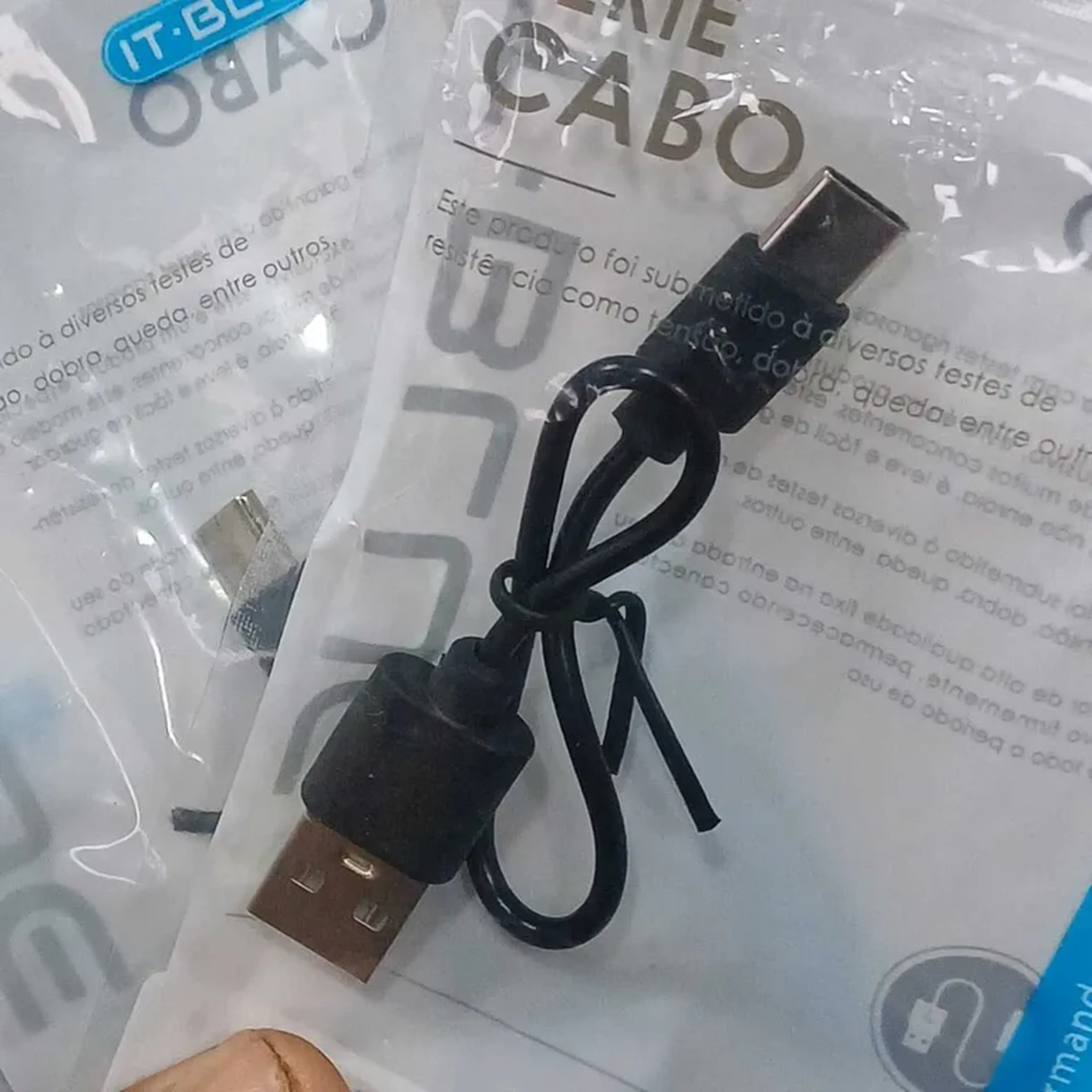 Cabo Usb Mini 50cm Tipo-c Le0073 imagem