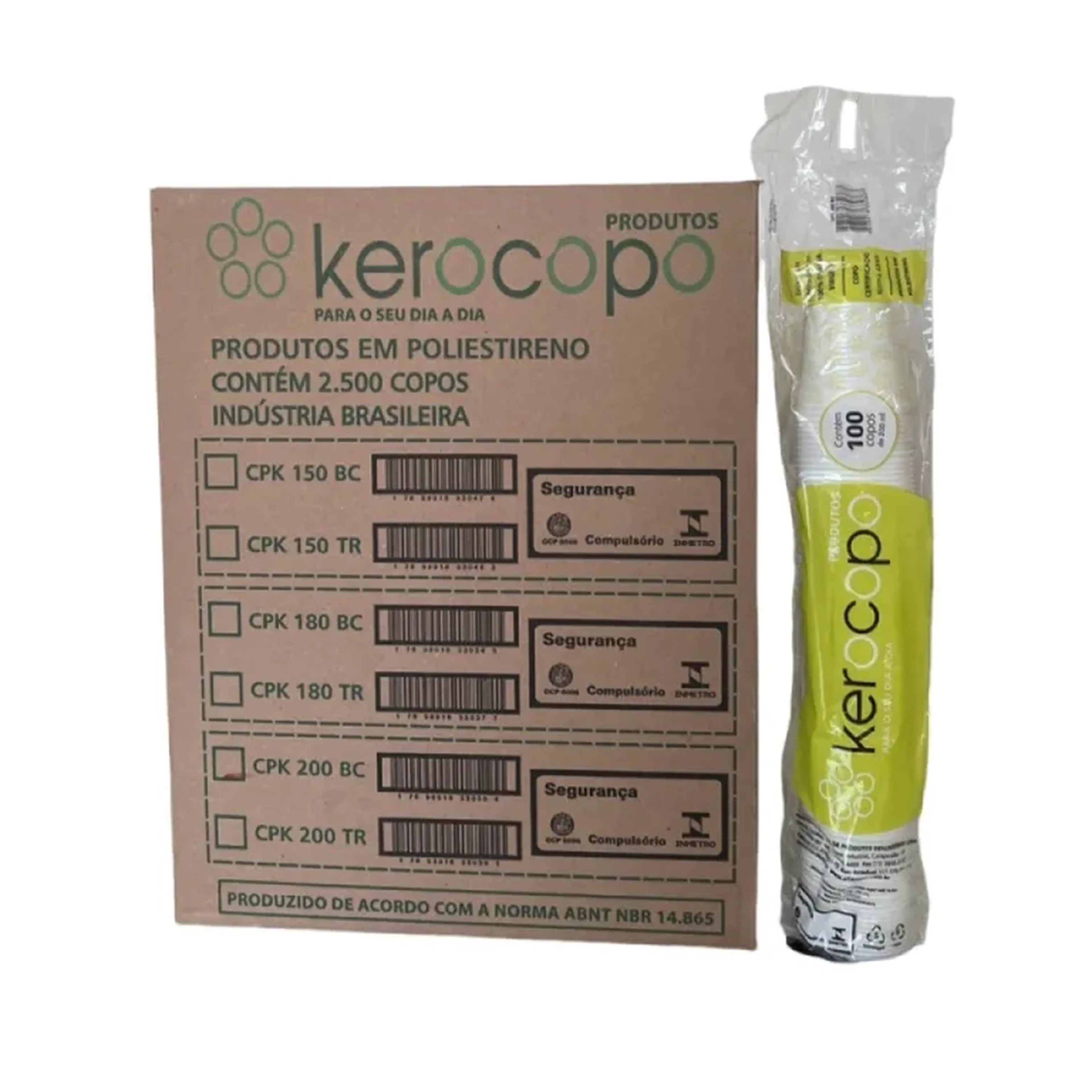 COPO DESCARTÁVEL 200ML BRANCO Cx 25X100 = 2500 UNI imagem