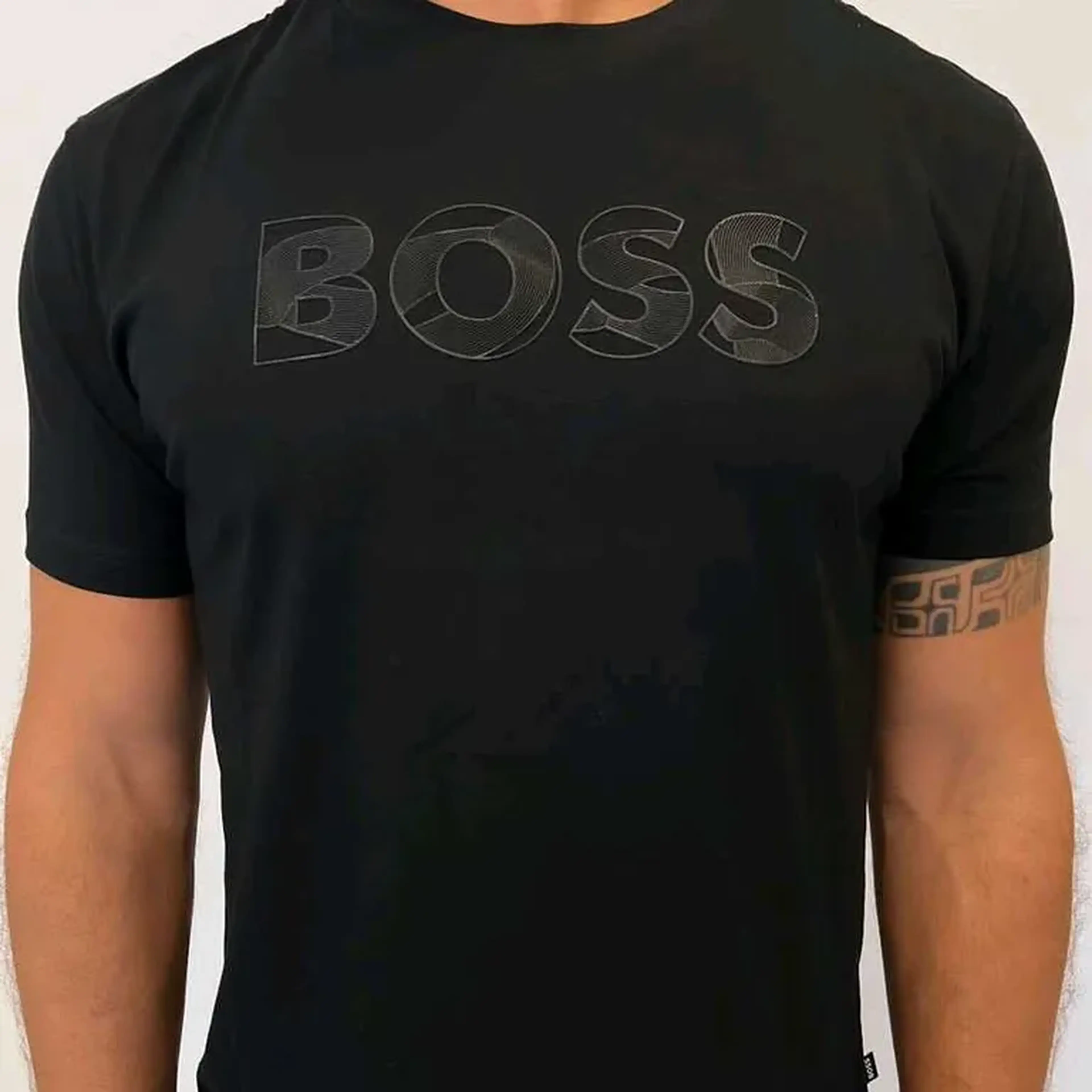 Camiseta Boss preta G imagem