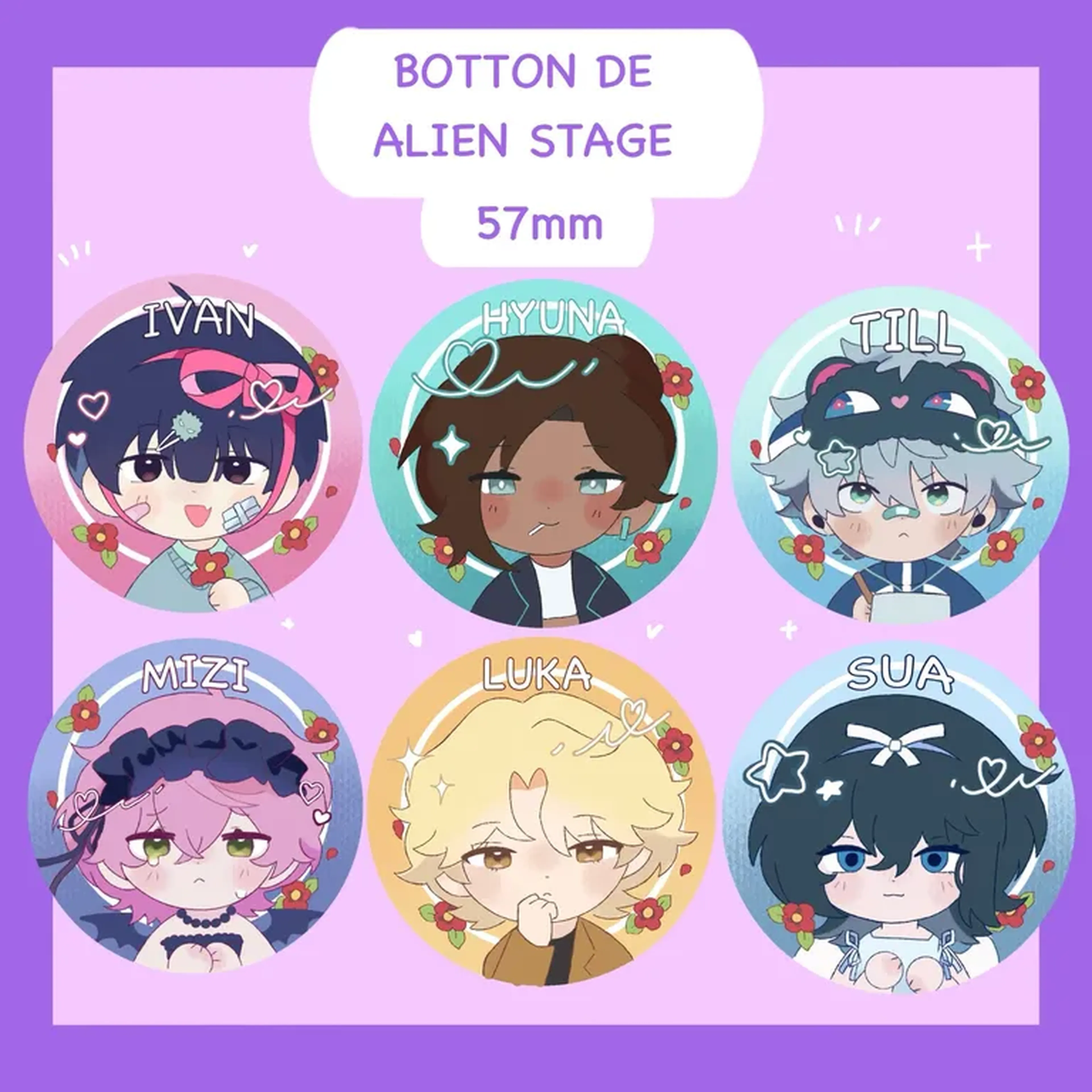 BOTTON INDIVIDUAIS DE ALIEN STAGE imagem