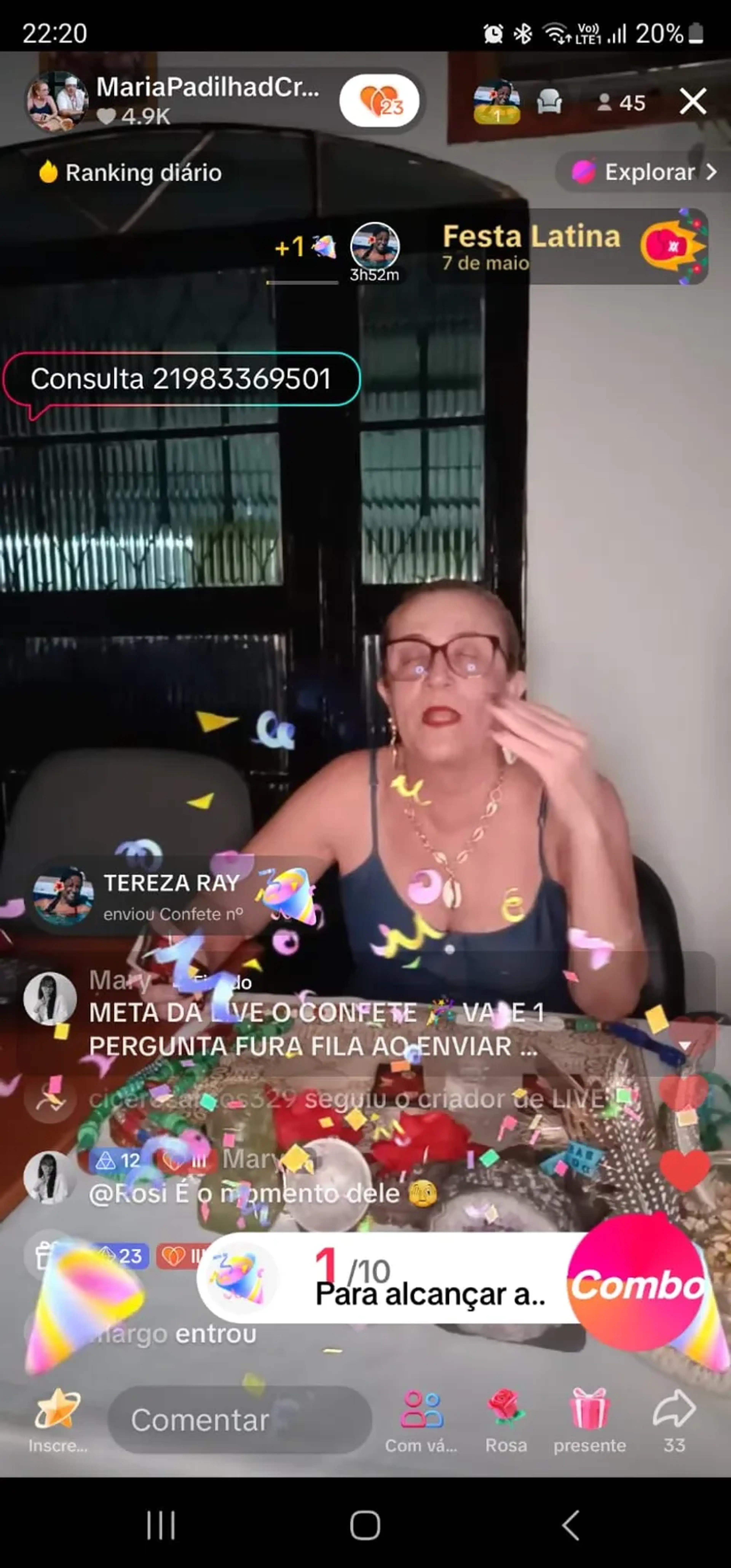 Presente de live imagem