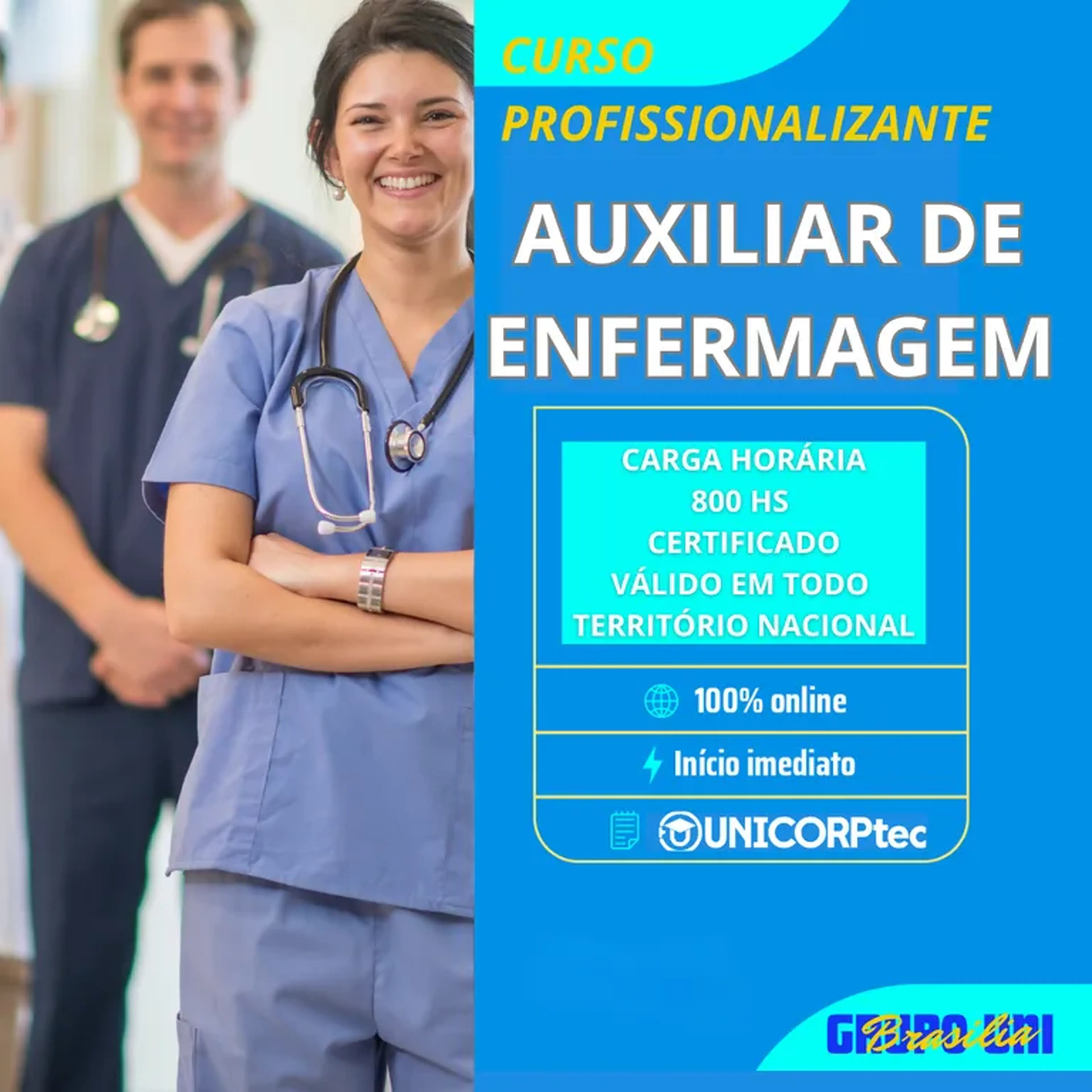 curso ead auxiliar de enfermagem c certificado imagem
