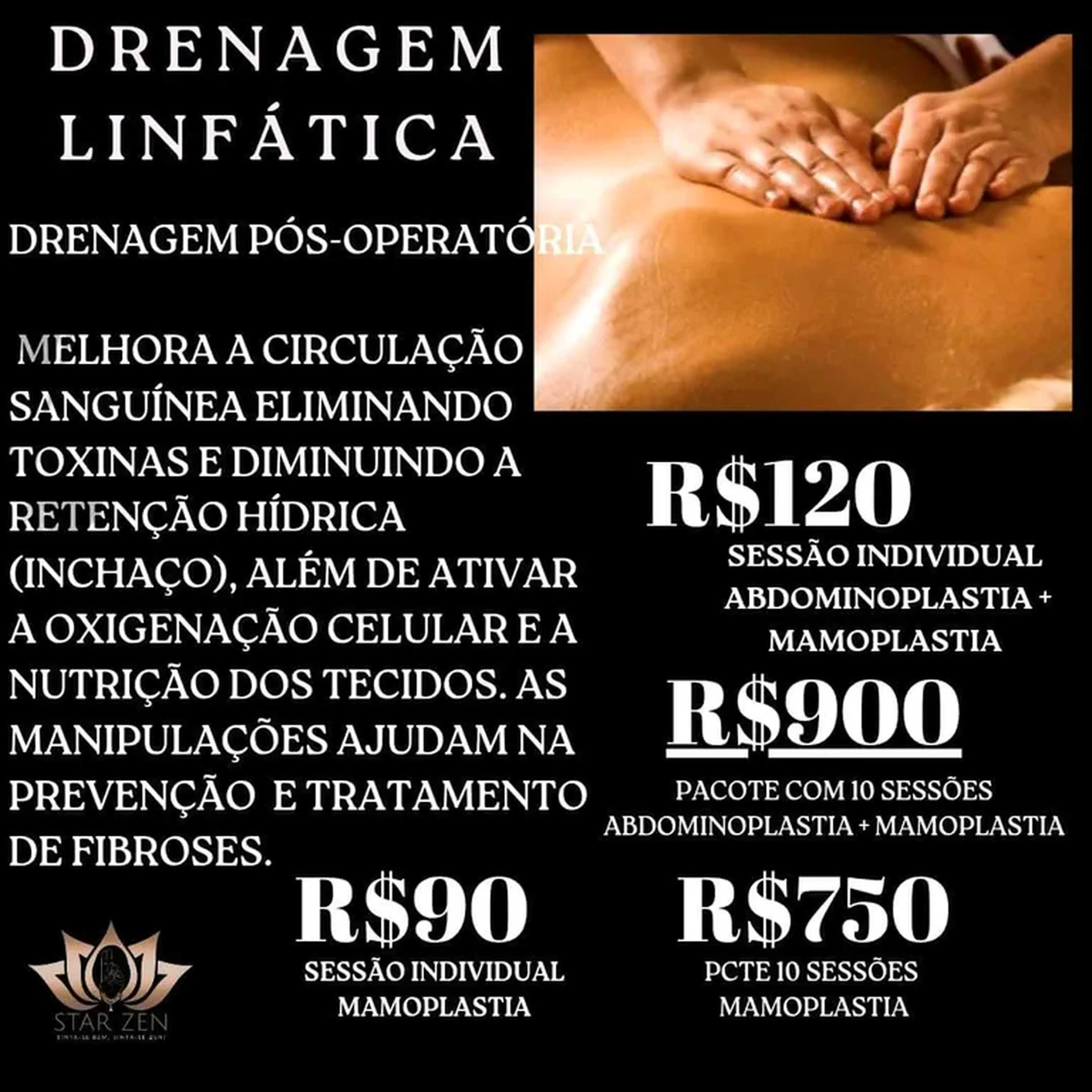 Drenagem Linfática Mamoplastia 10 Sessões imagem