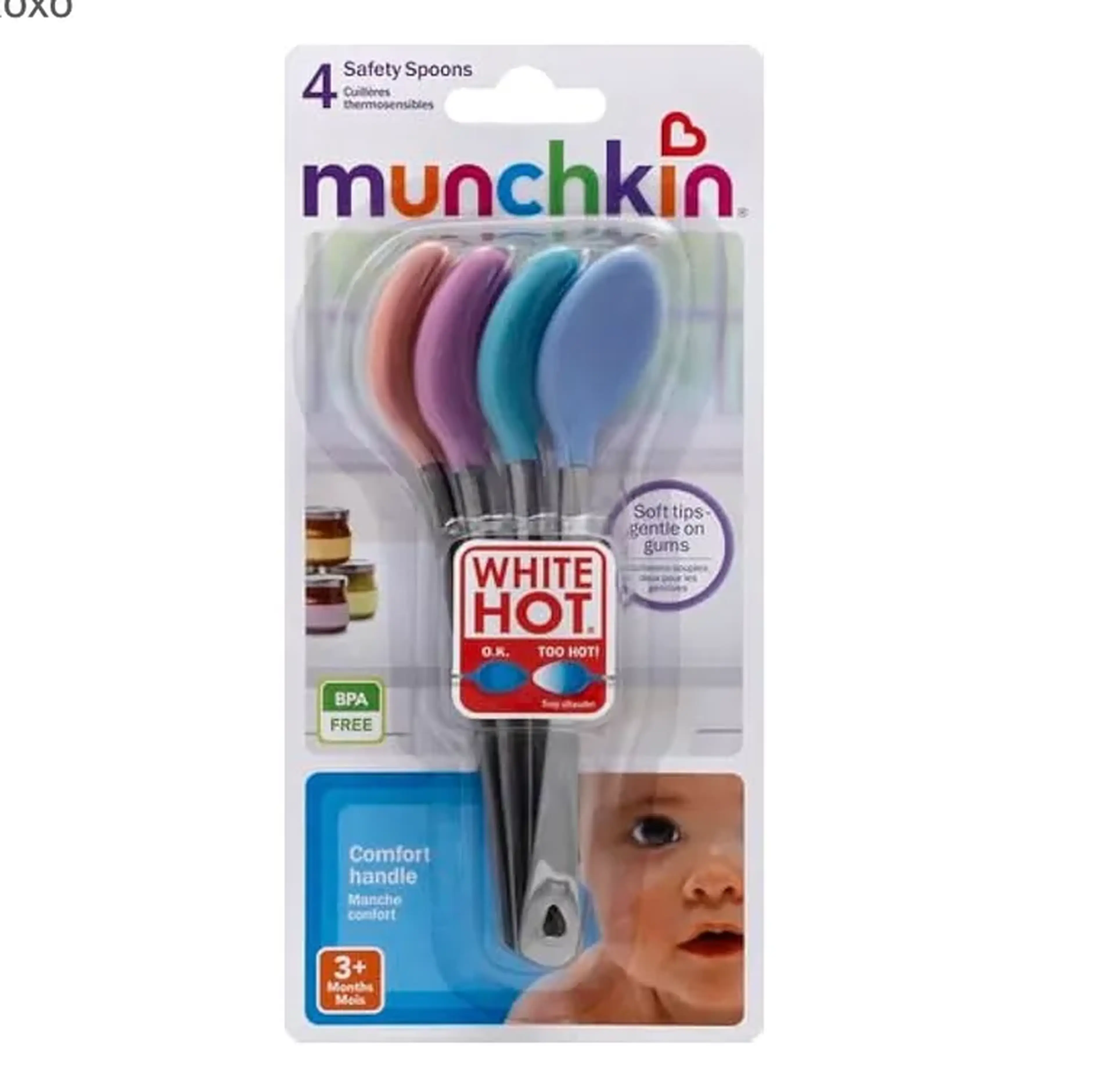 Kit 4 Colheres Termo Sensível Munchkin imagem