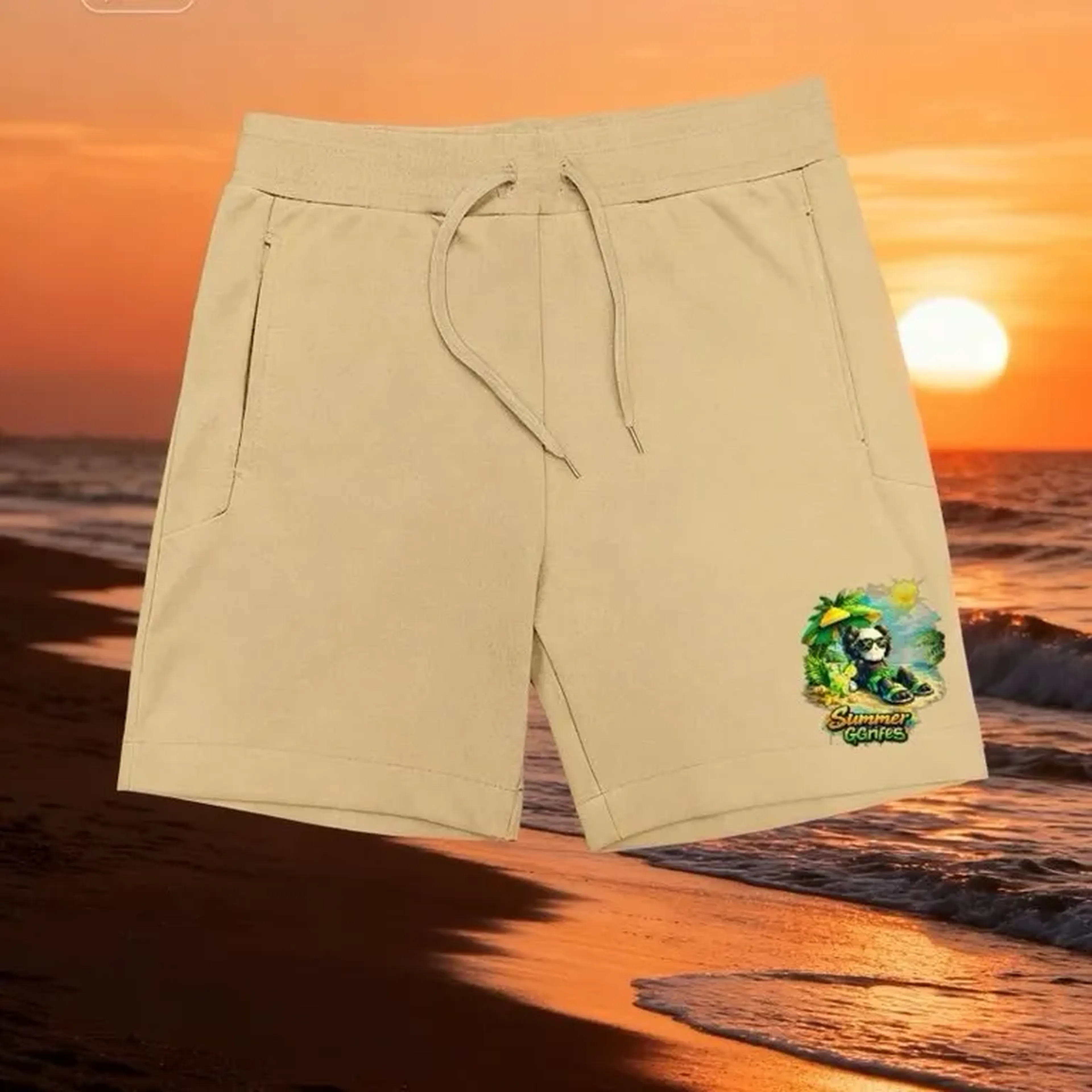 Bermuda Moletom Summer (Bege) imagem