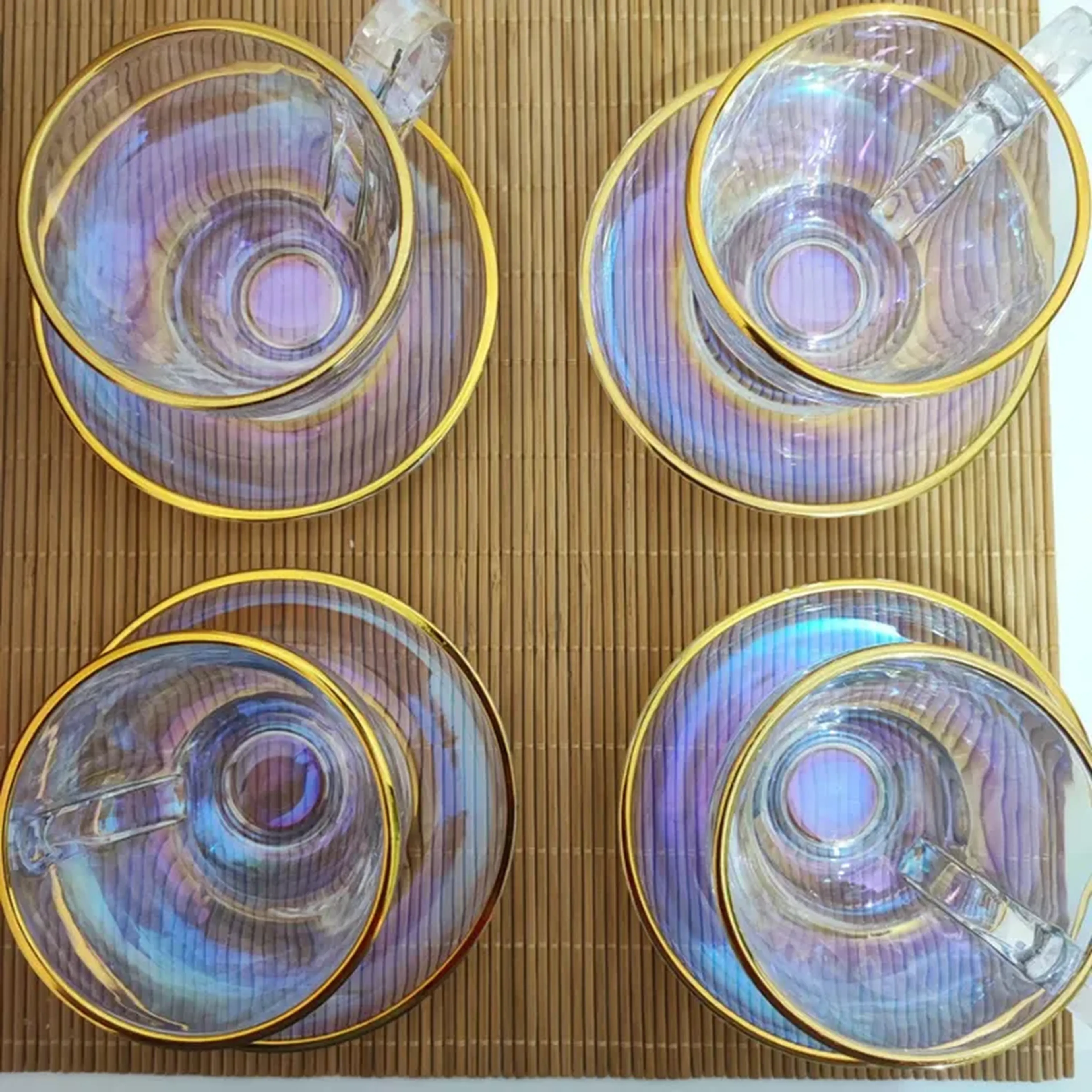 Conjunto 04 Xícaras Furta-cor imagem