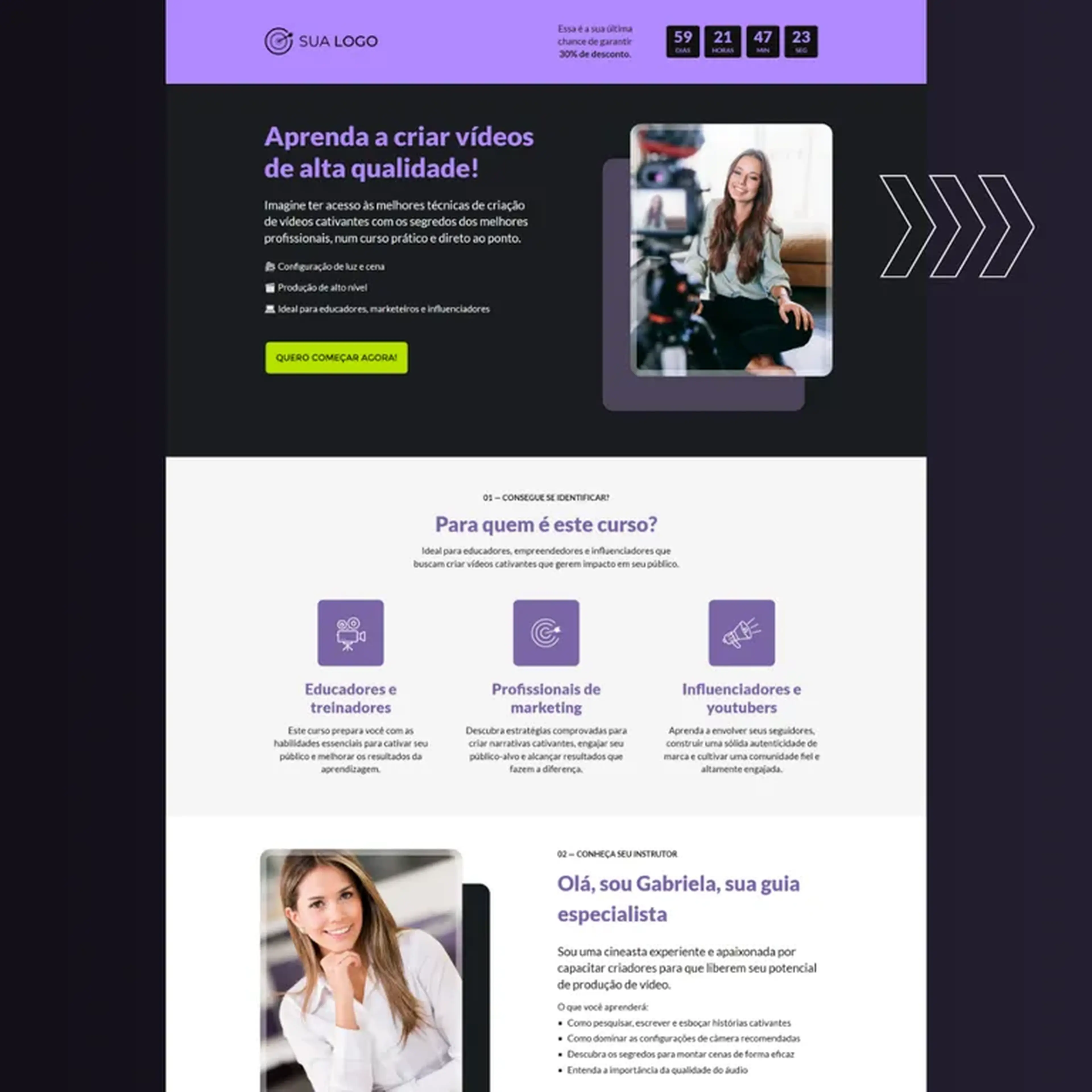 Template PÁGINA DE VENDAS 2 Google Sites imagem