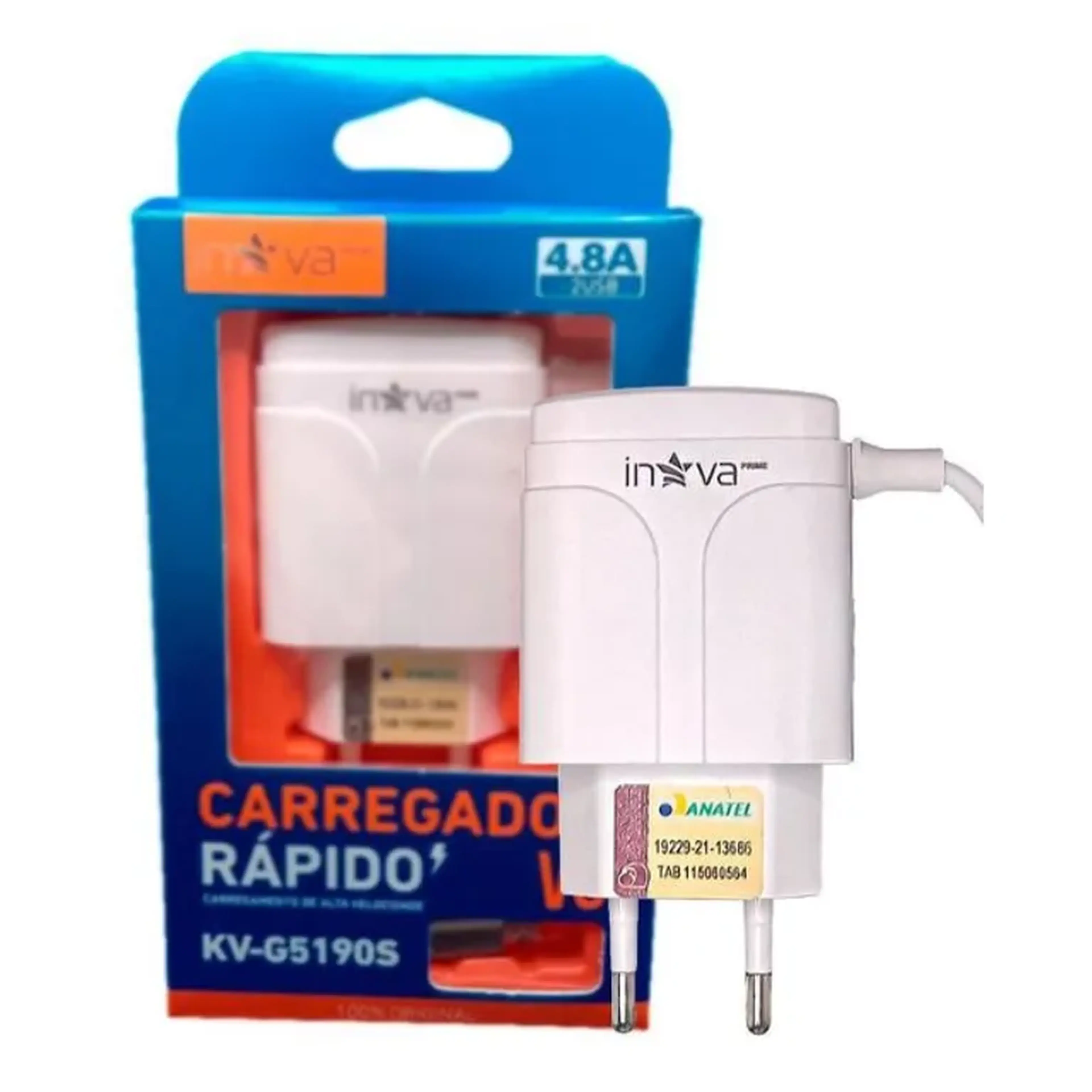 Carregador Rápido Inteligente Usb V8 imagem