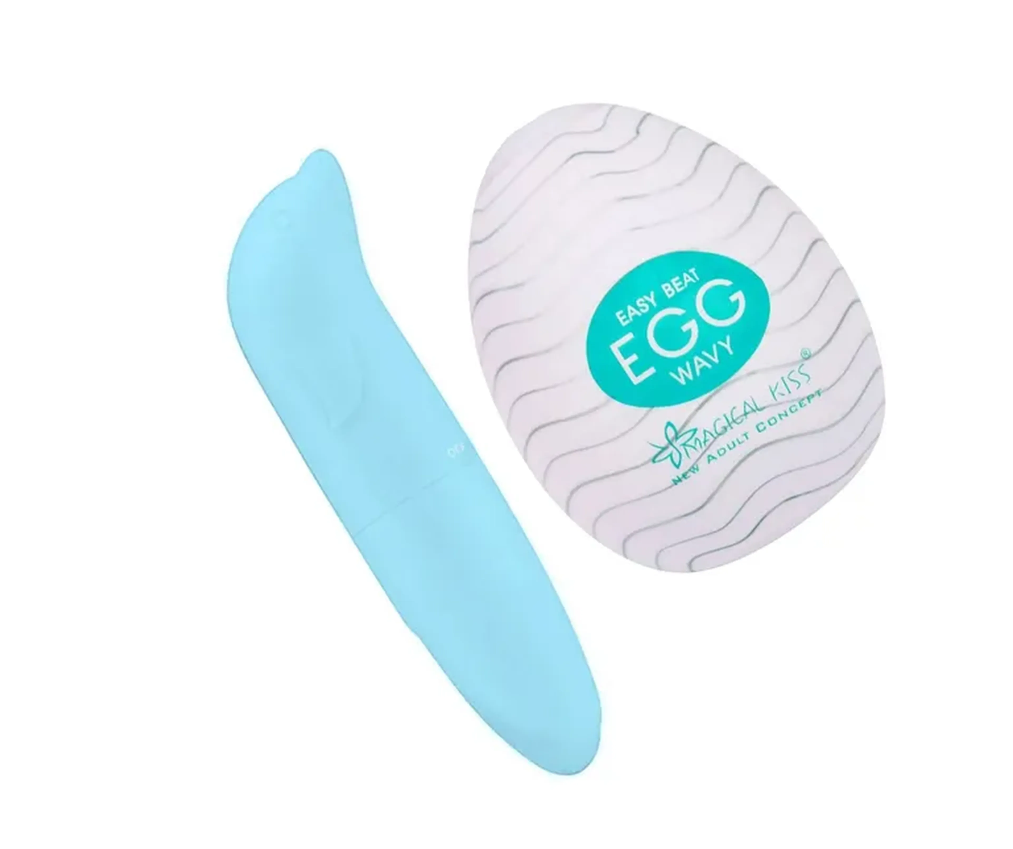 Dupla Vibrador Golfinho Ponto G + Masturbador Egg Wany imagem