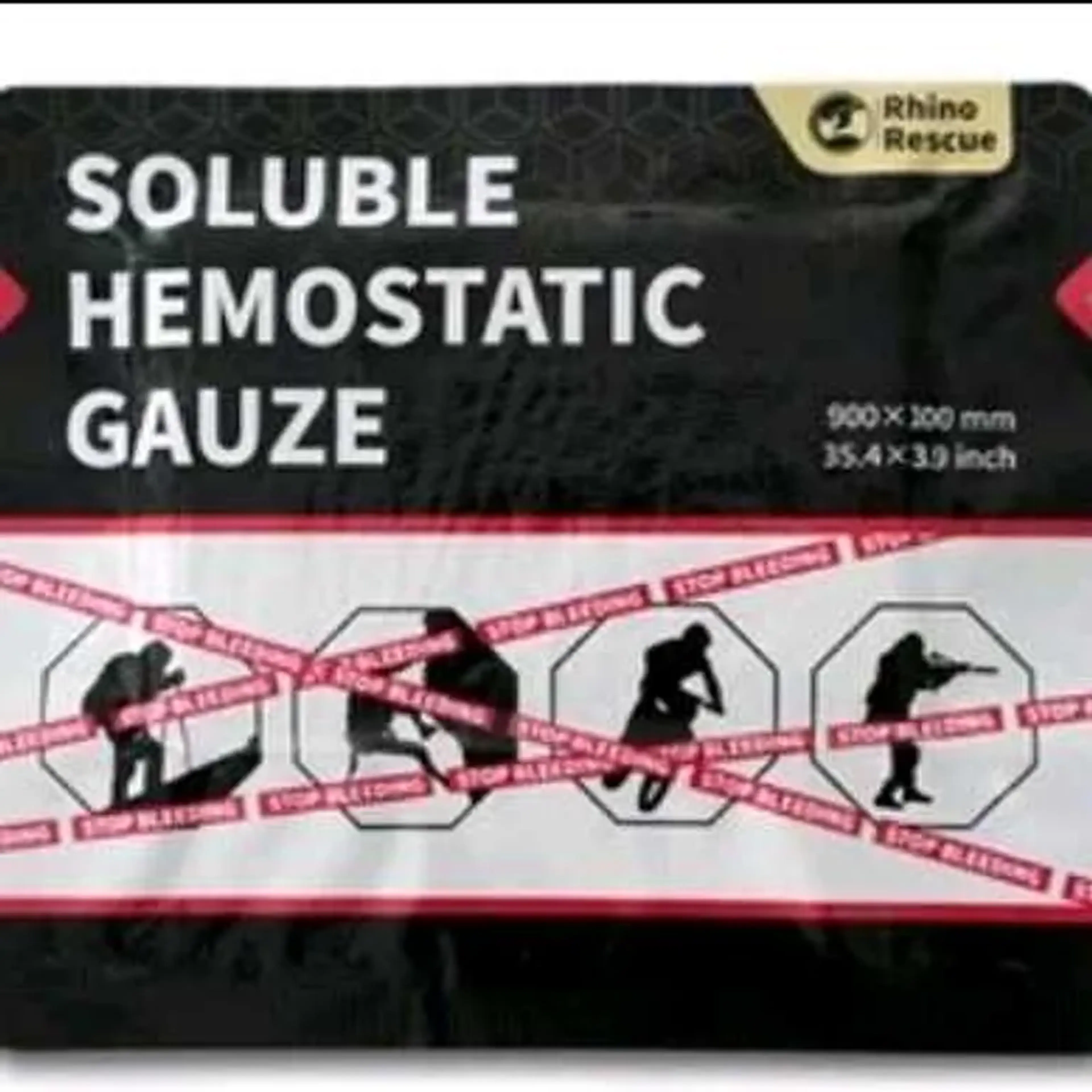GAZE HEMOSTATICA RHINO RESCUE (COM PRODUTO) imagem