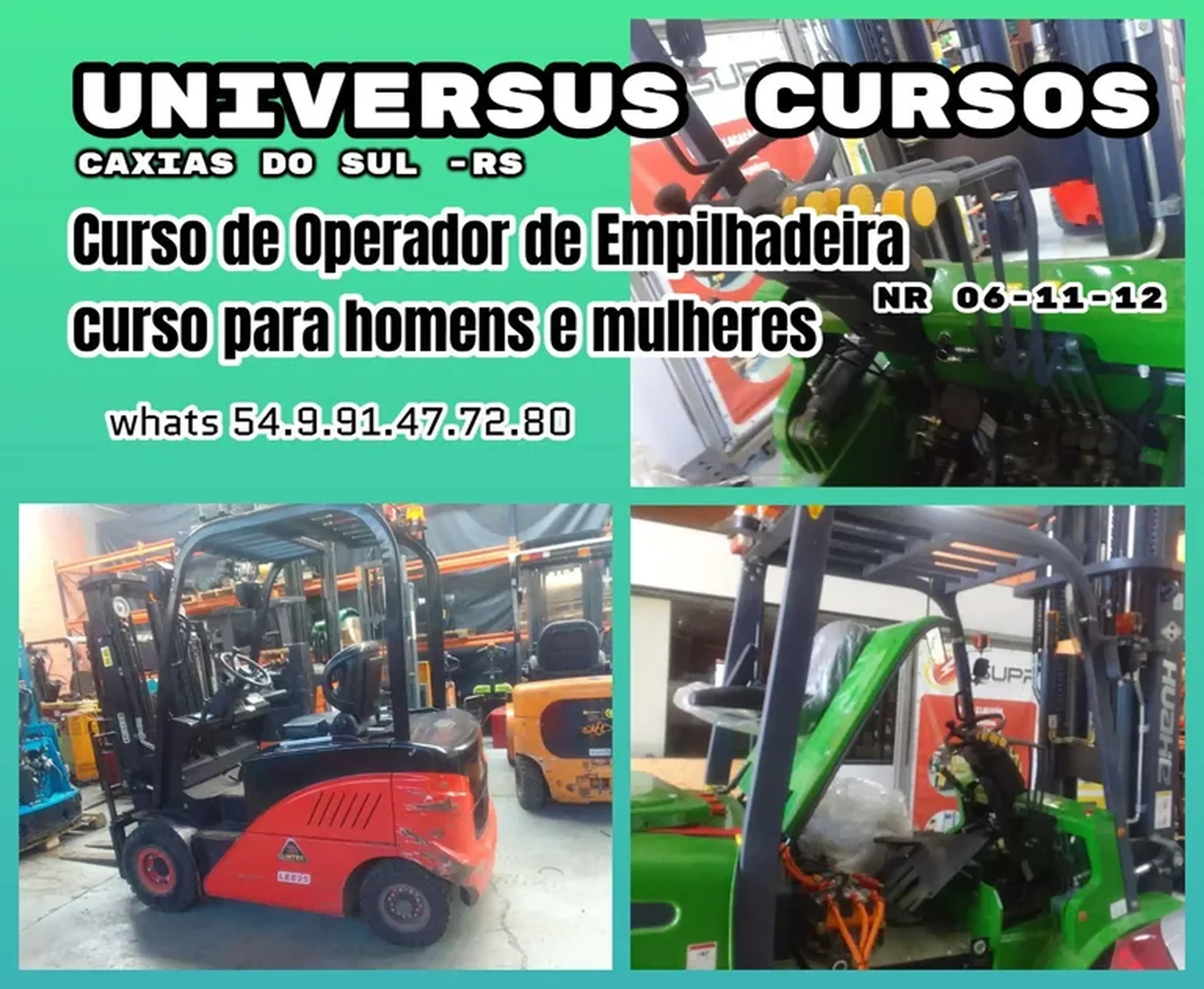 Curso de Operador de Empilhadeiras Elétricas e a C imagem