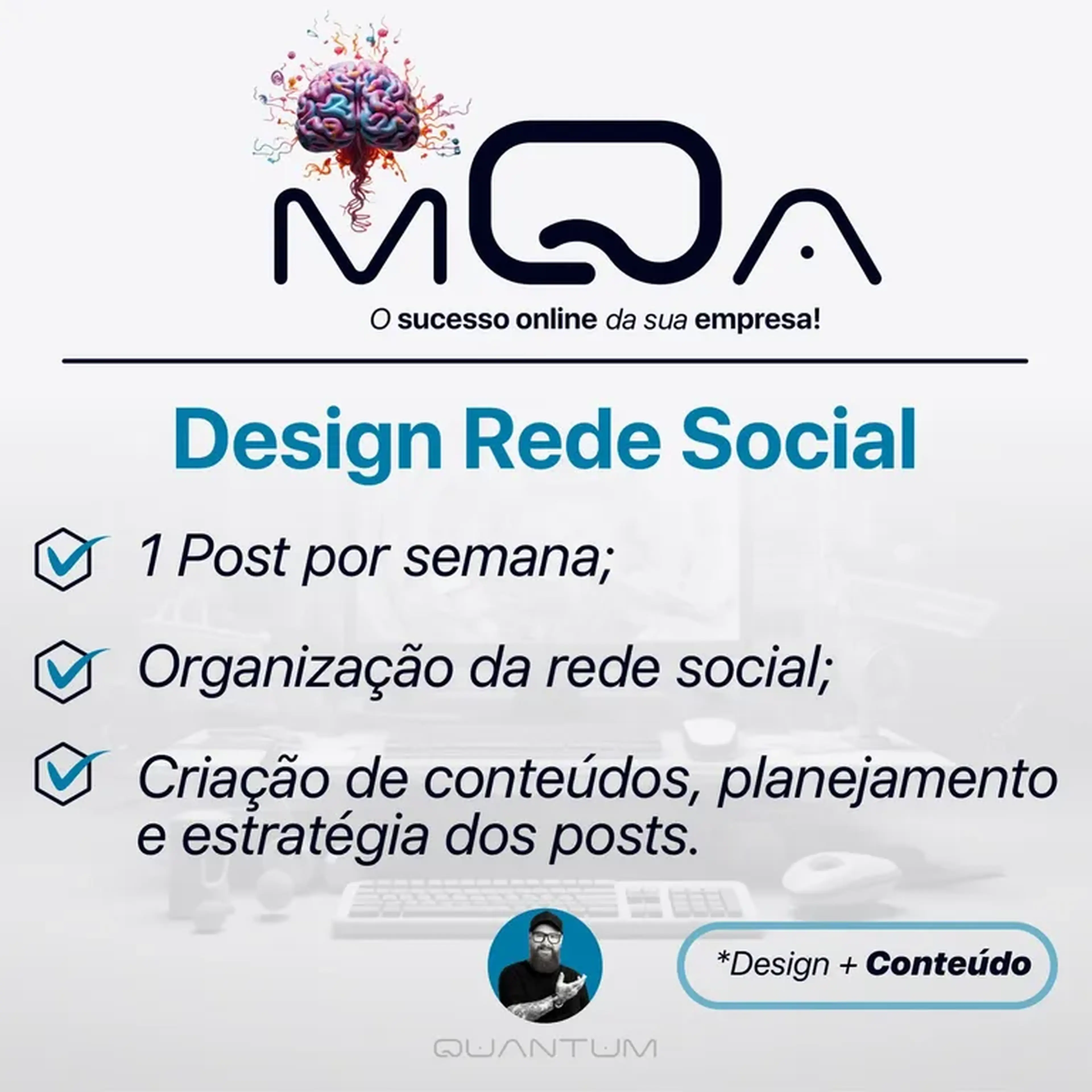 Design + Conteúdo - 4 Posts Mensais imagem