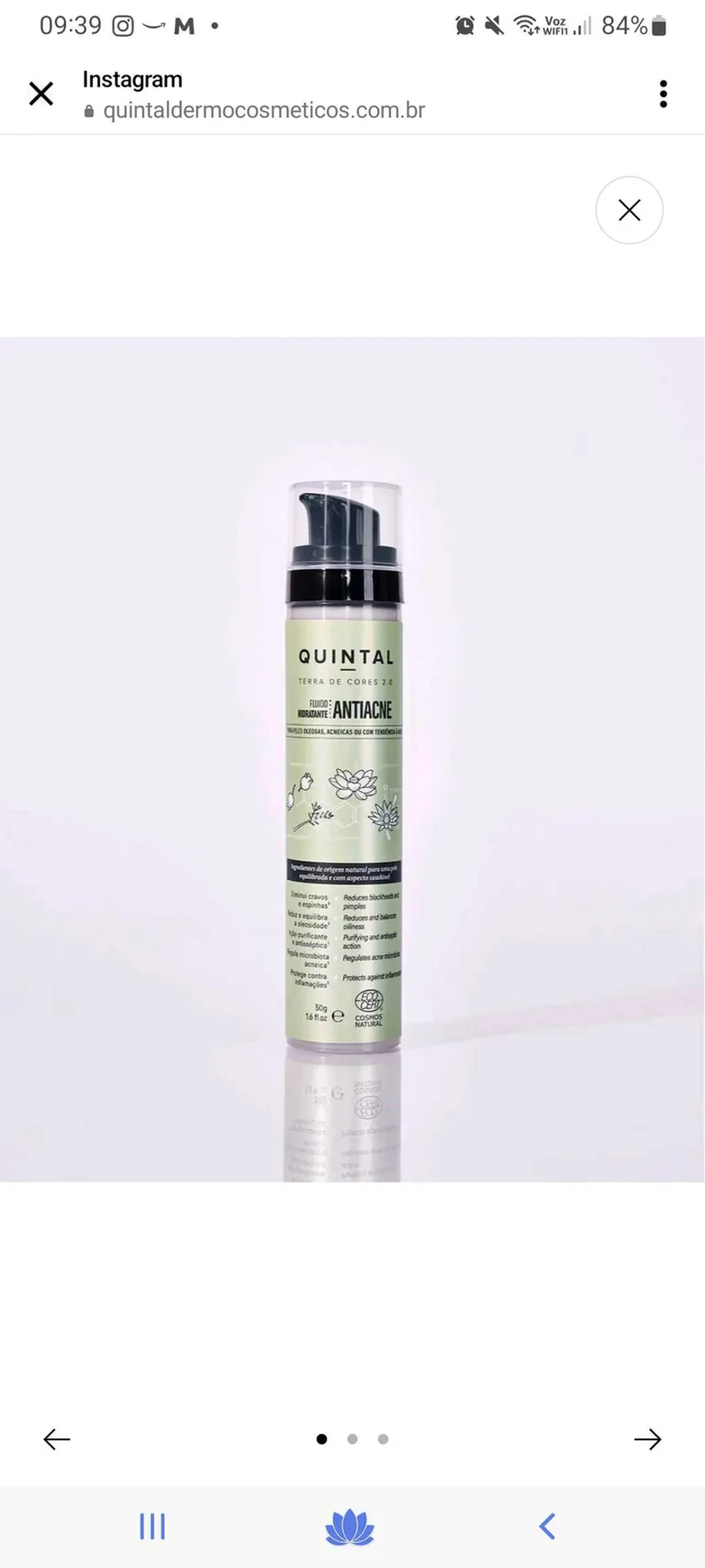 Fluido Hidratante Antiacne imagem