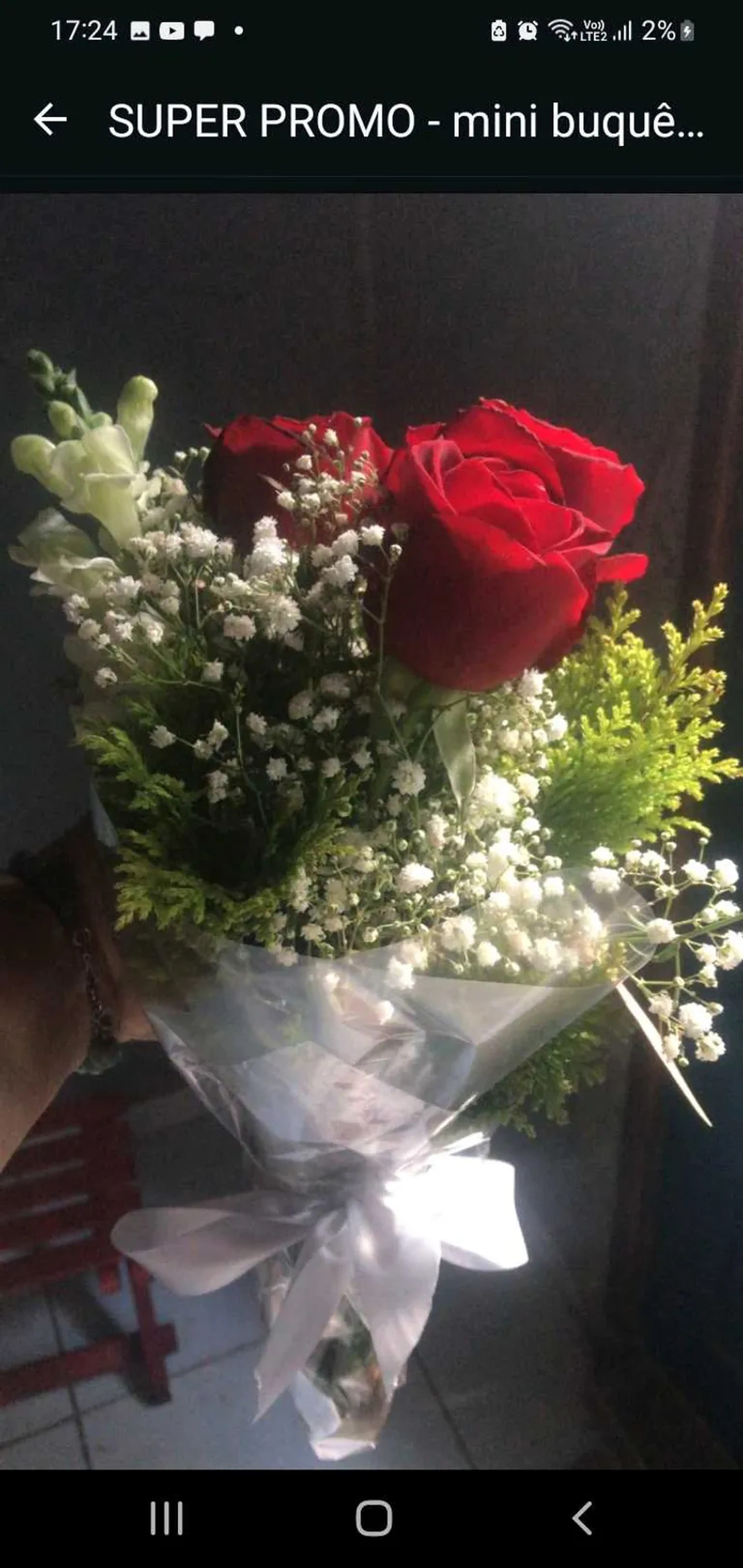 PROMOÇÃO mini buquê de rosas (3) imagem