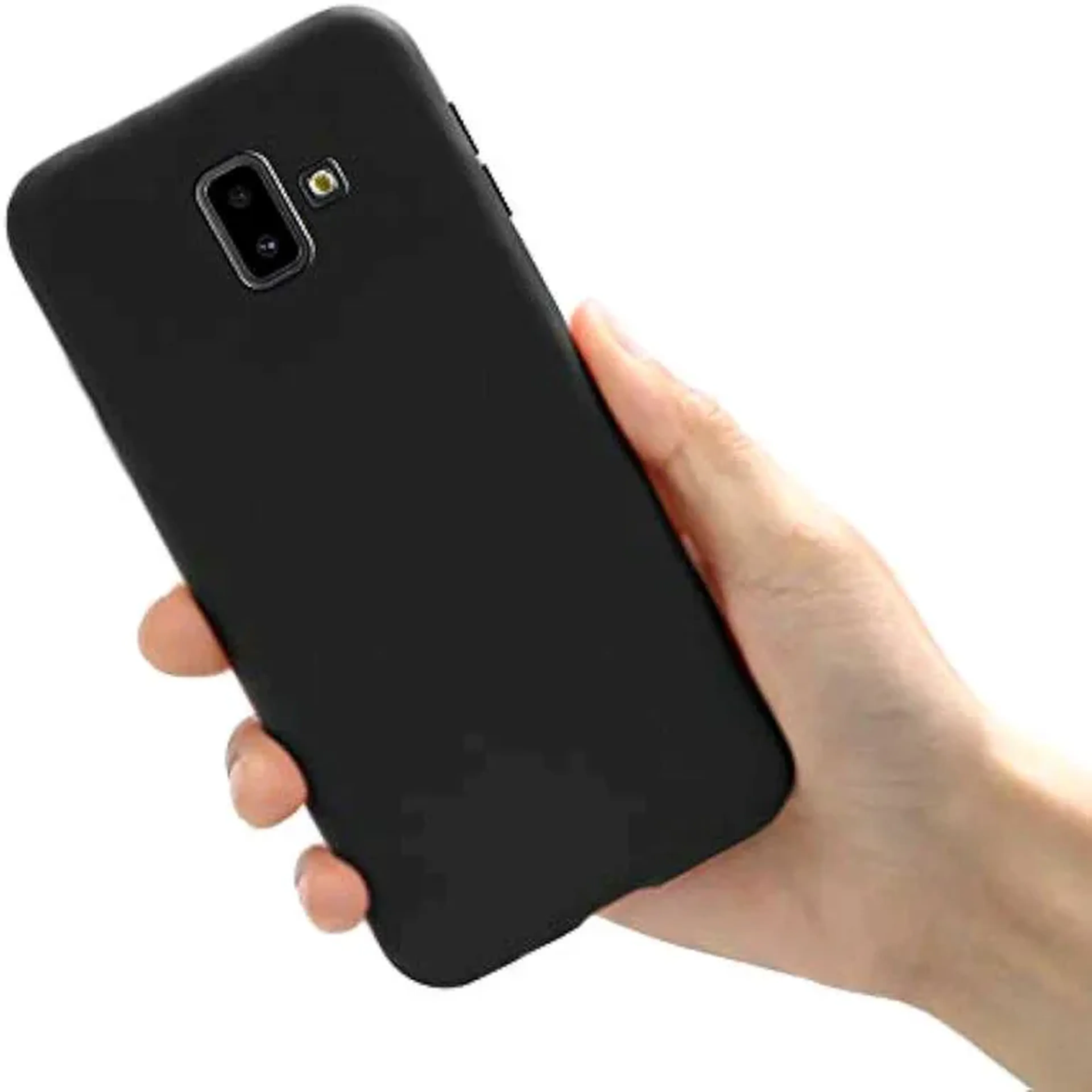 Capinha Galaxy J6 Plus, de Silicone Aveludada (PT) imagem