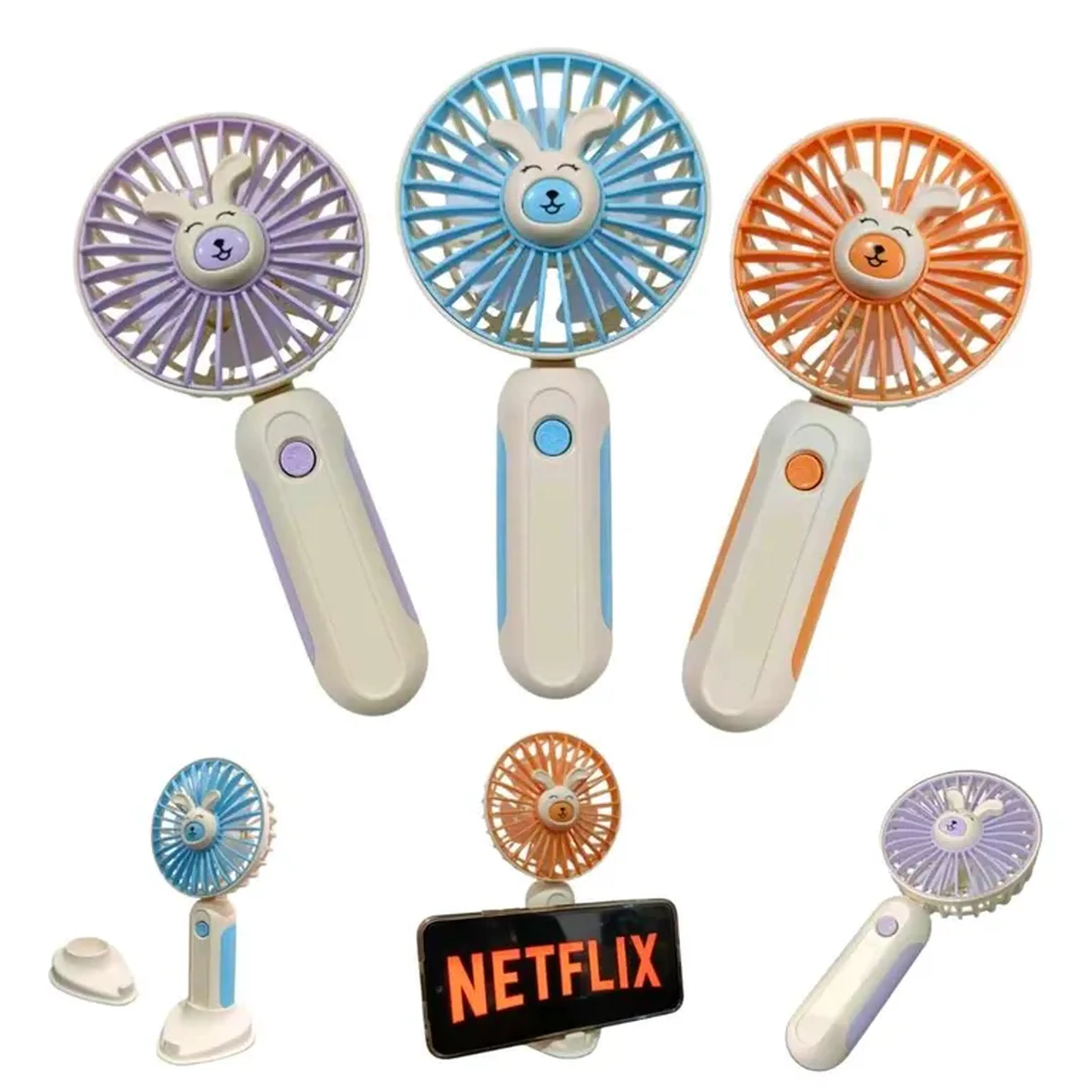 Ventilador Portátil de Mão Recarregável imagem