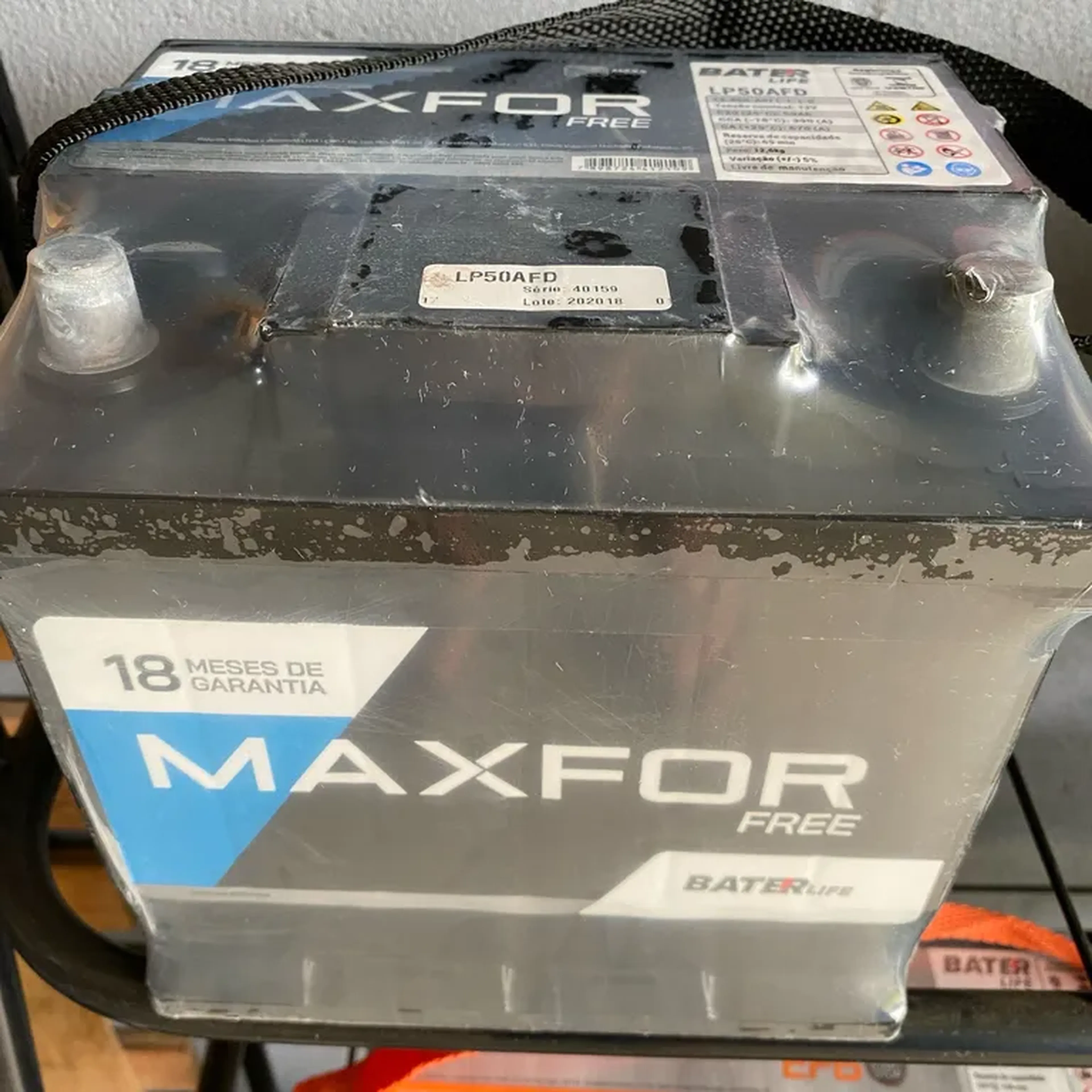 Maxfor 12v 50 Ah 390A - Automotiva - Garantia 18 meses. imagem