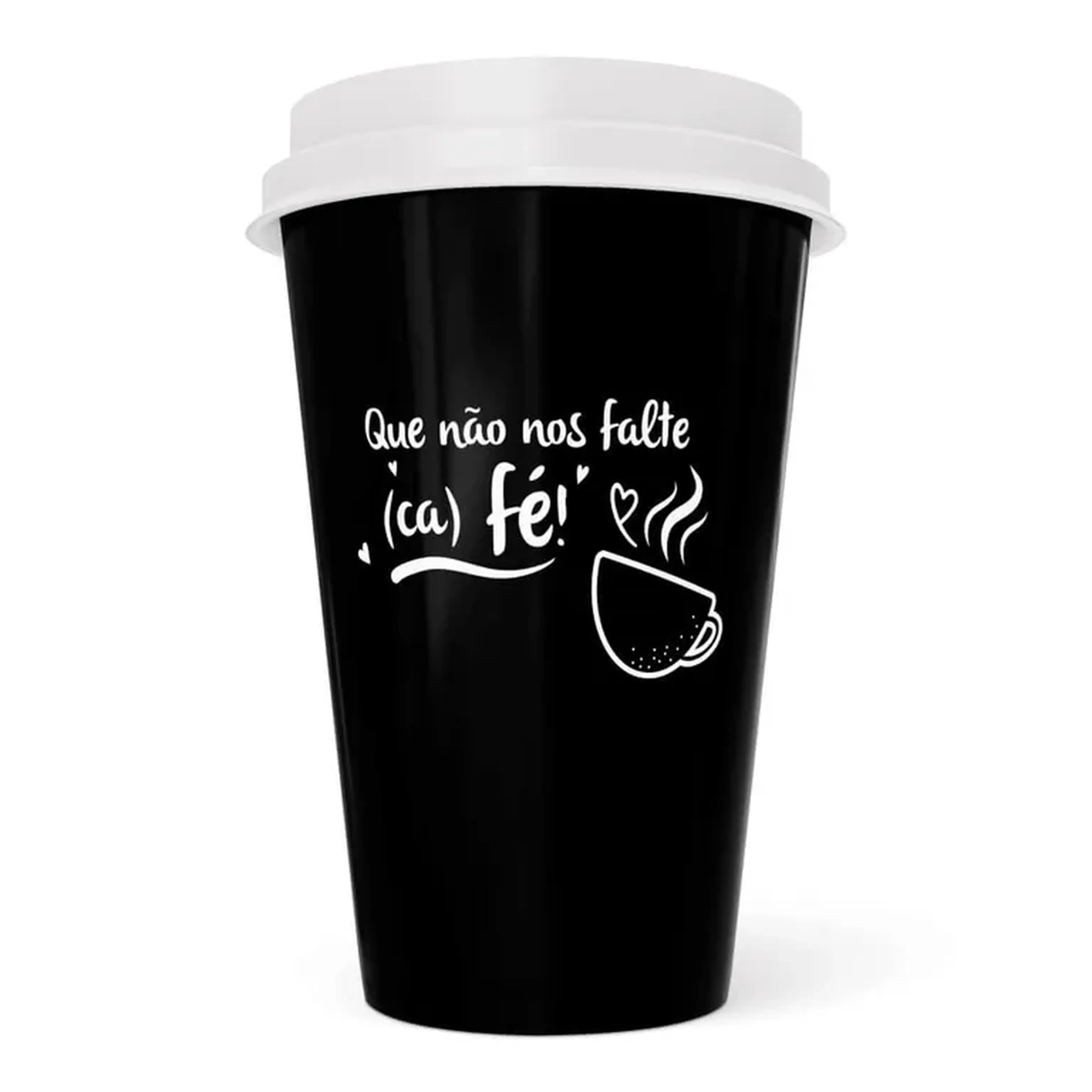 100 COPOS BUCKS 550ML IMPRESSÃO SILK PRETO imagem