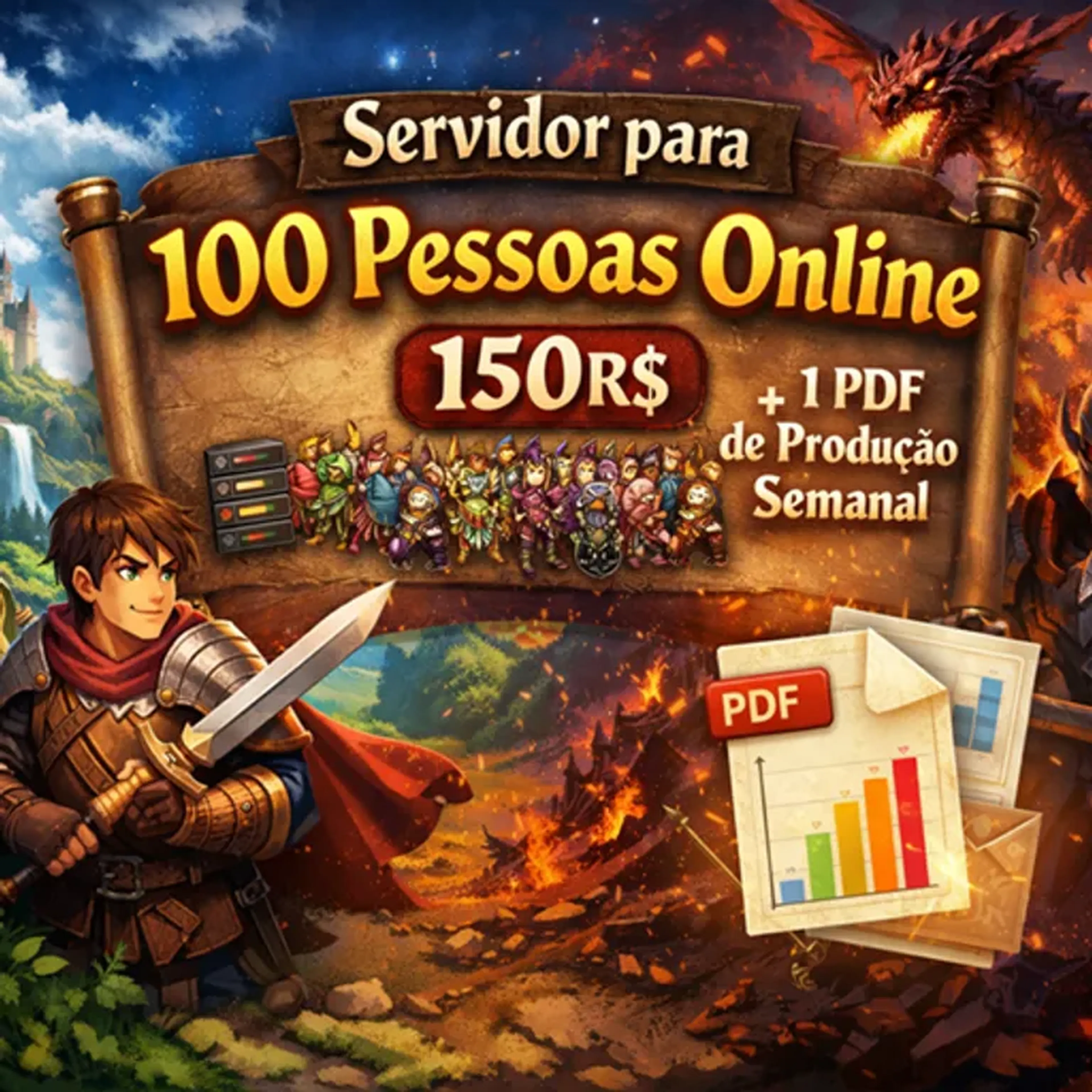 Servidor para 100 Pessoas imagem