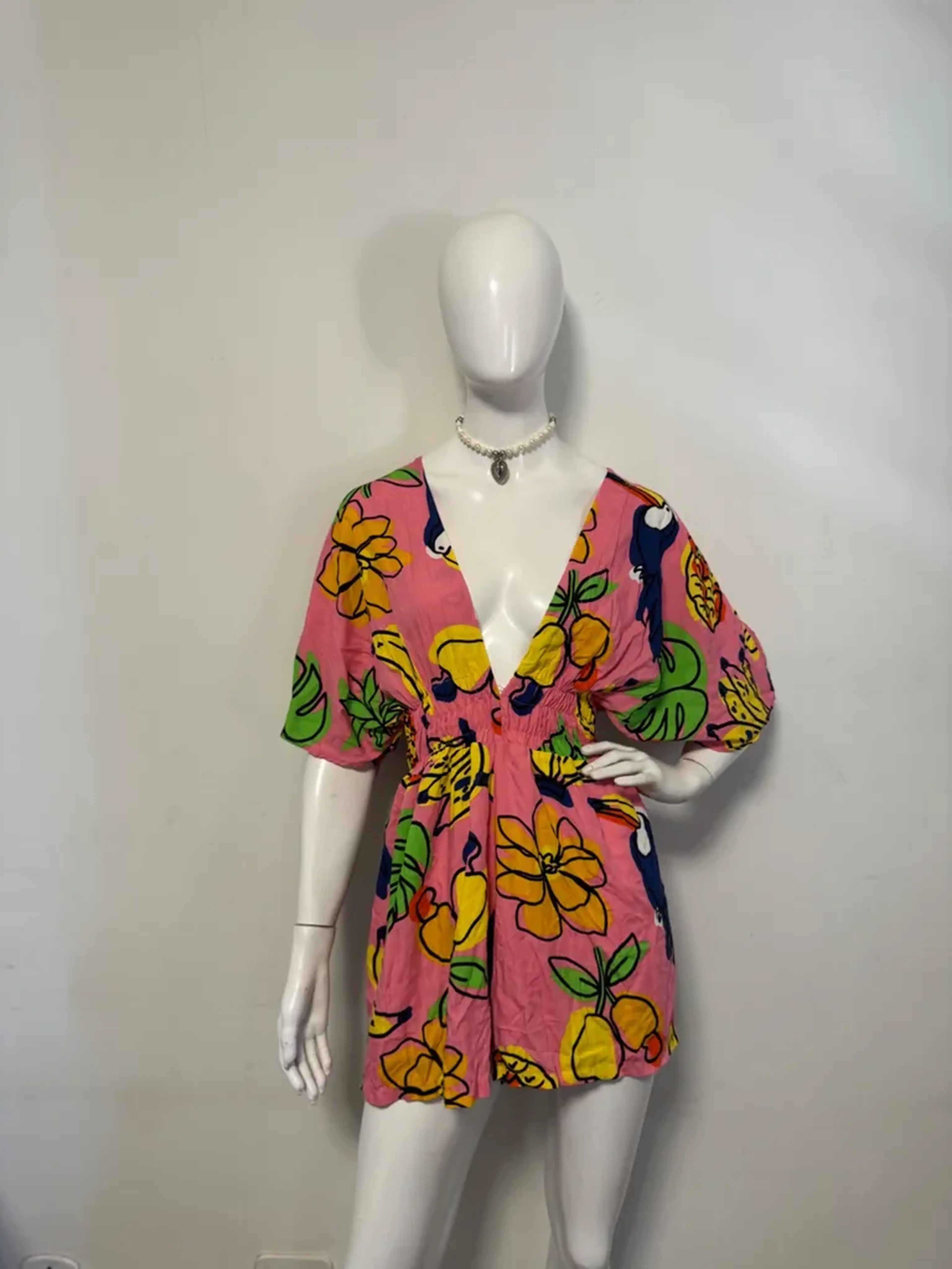 Macacao viscose estilo farm imagem