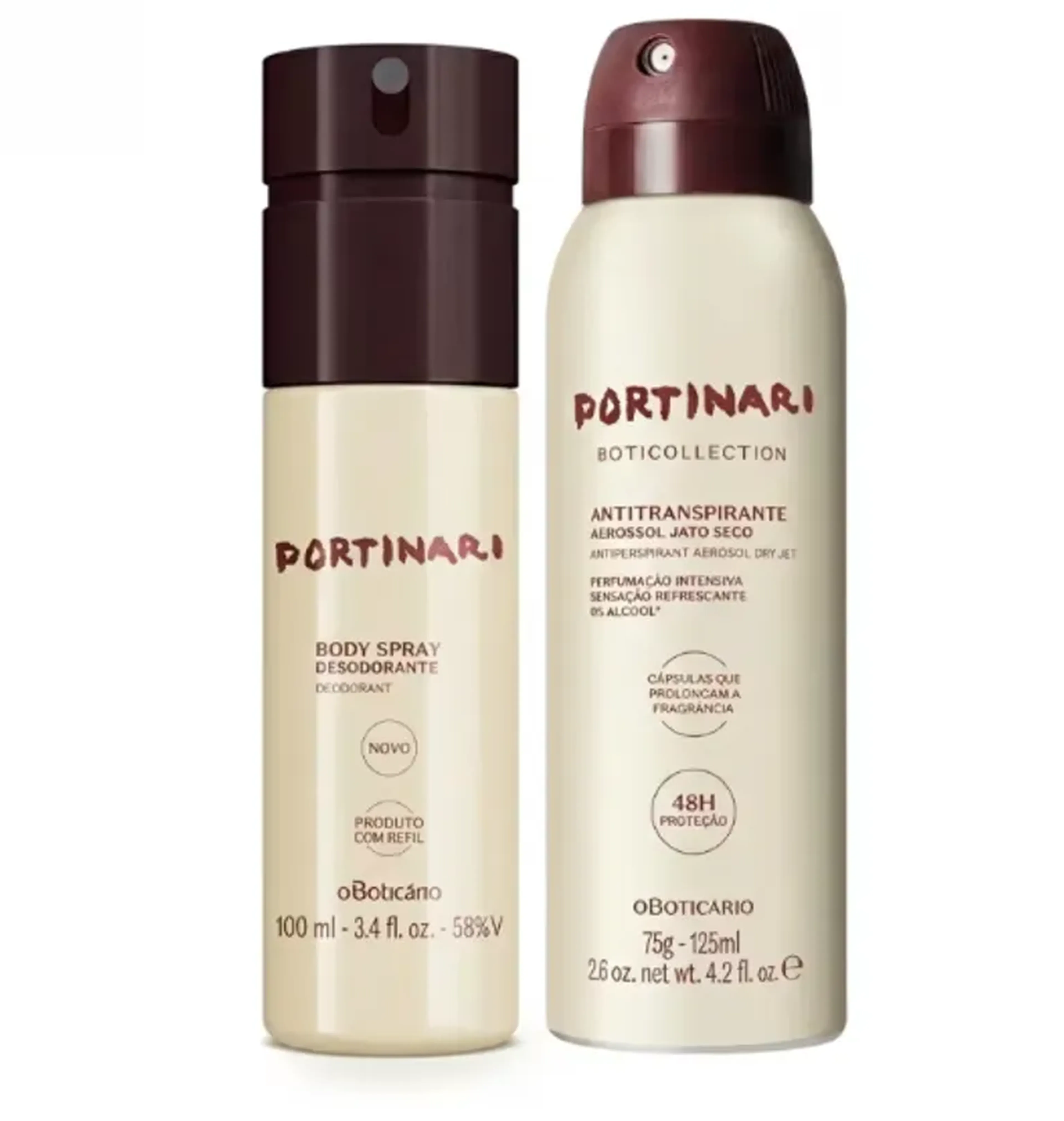 Combo Portinari: Body Spray 100ml + Desodorante Antitranspirante imagem