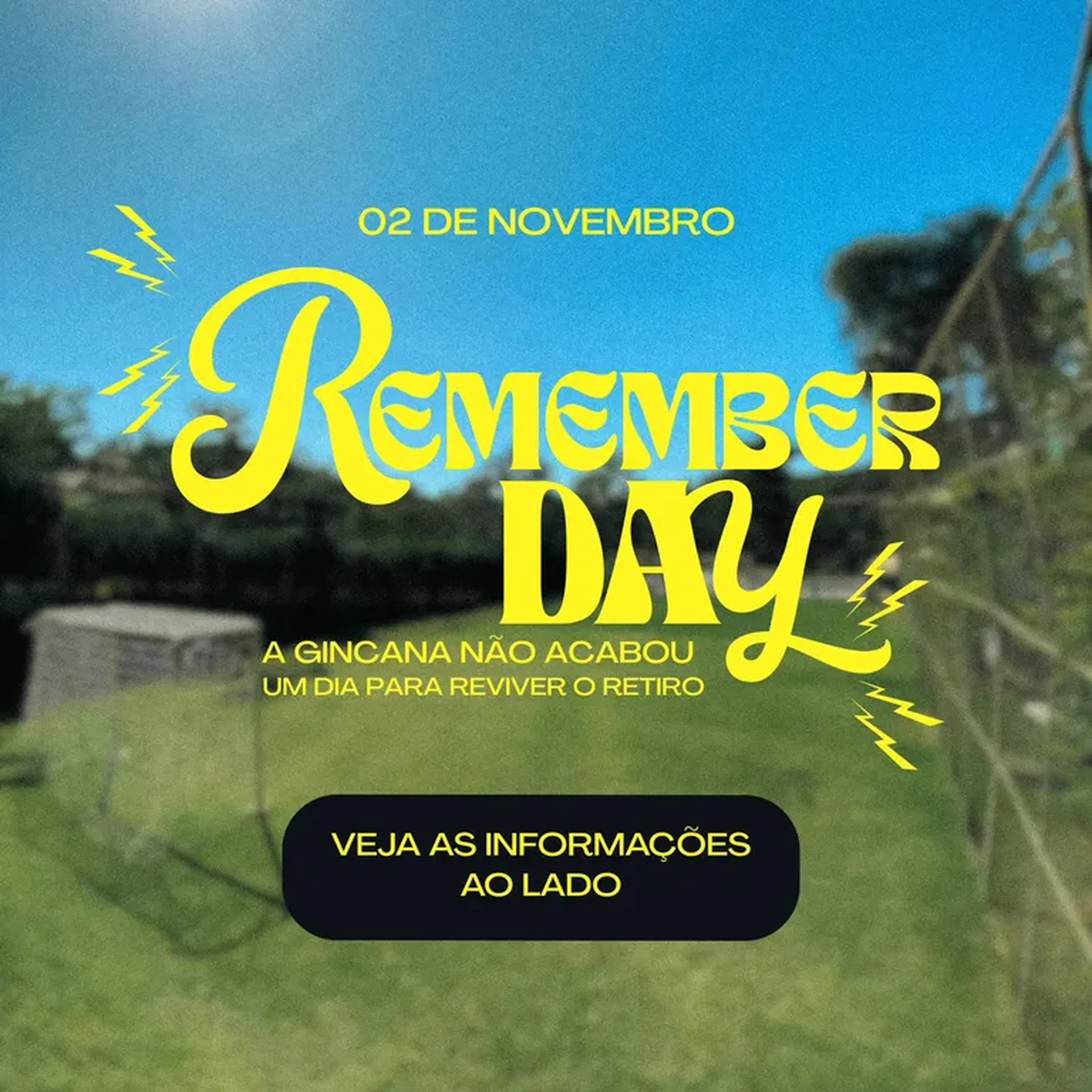 REMEMBER DAY | COMPRE 1 INGRESSO POR VEZ imagem