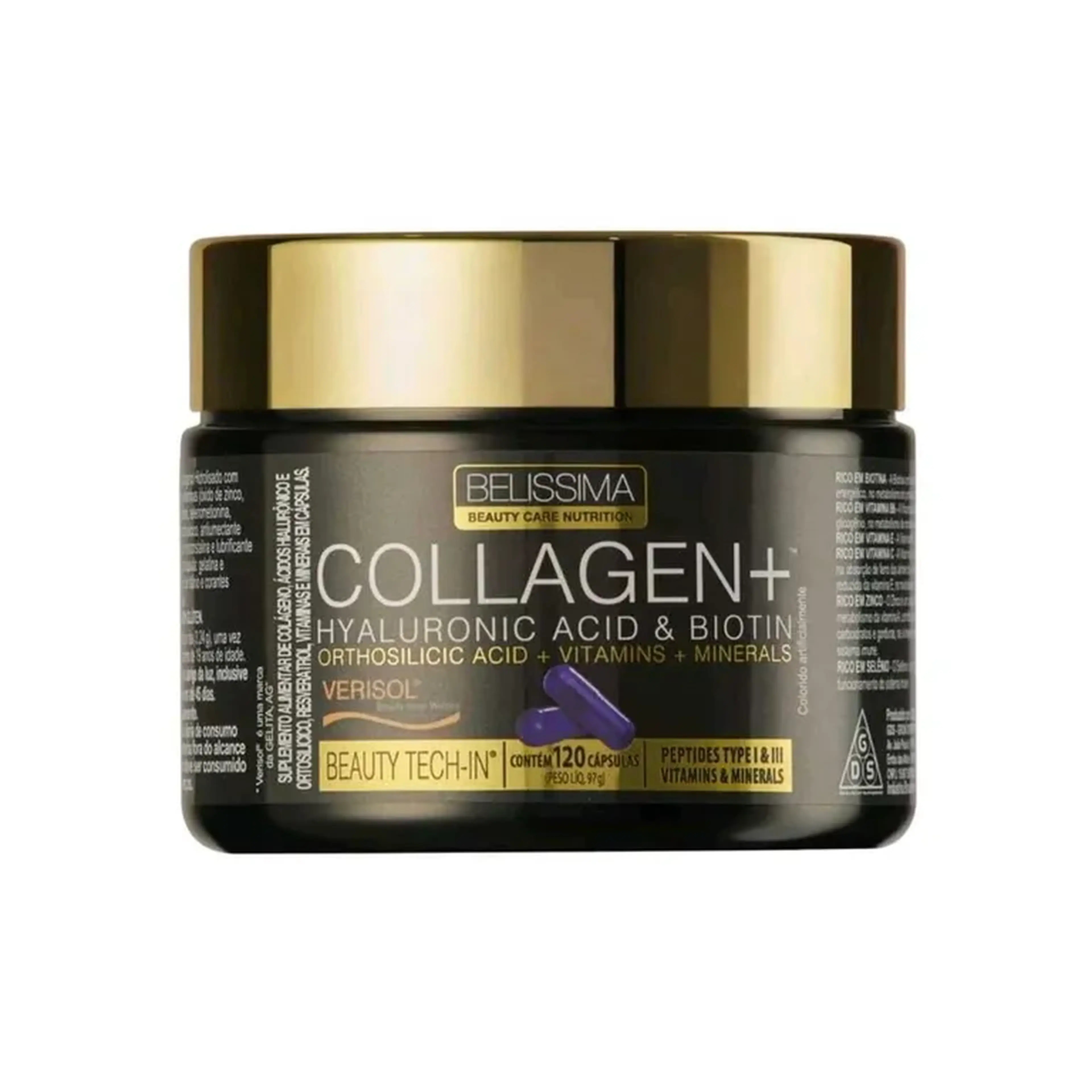 COLLAGEN PLUS 120 CAPS - BELÍSSIMA imagem